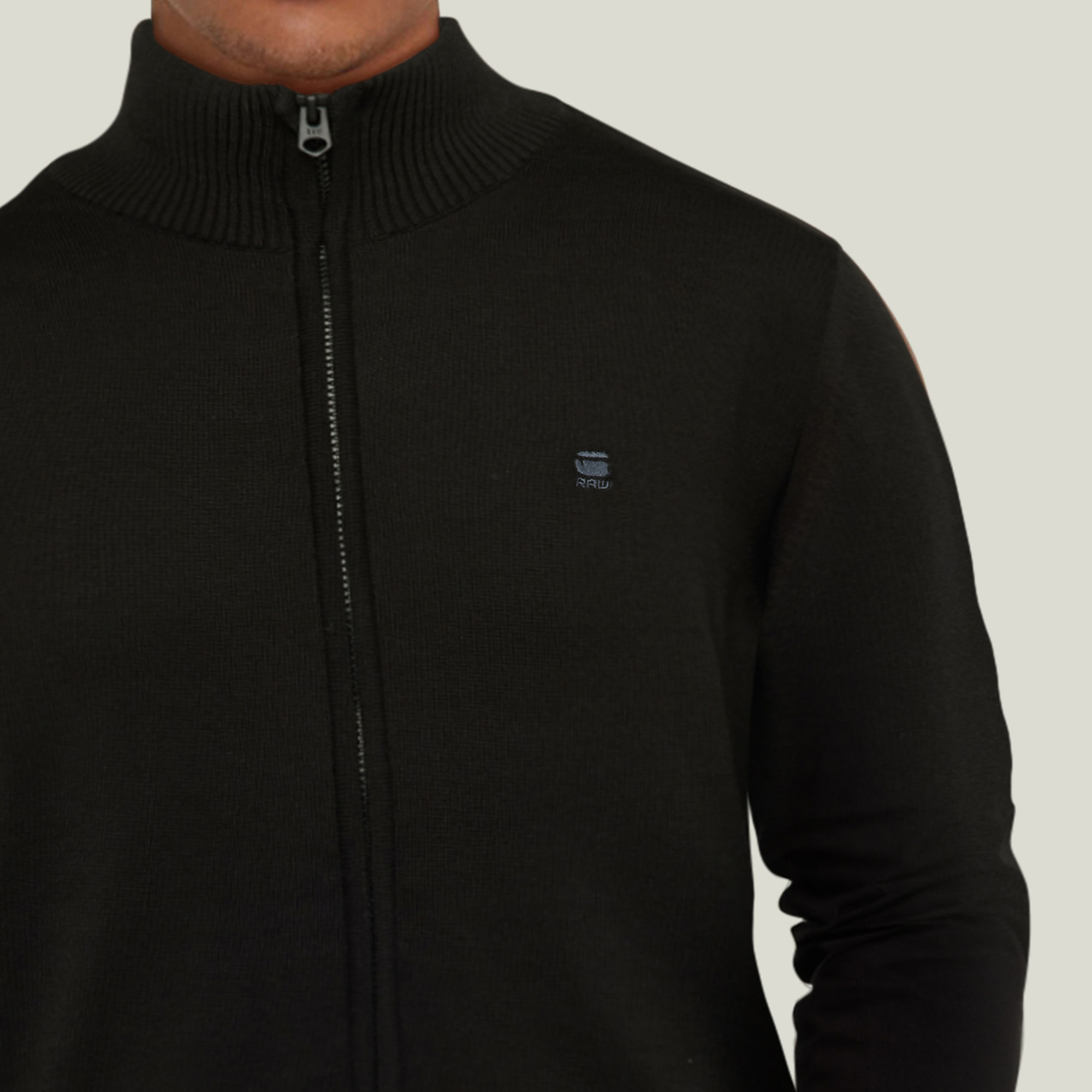 G-Star RAW Core Zip Gebreid Vest Zwart Heren