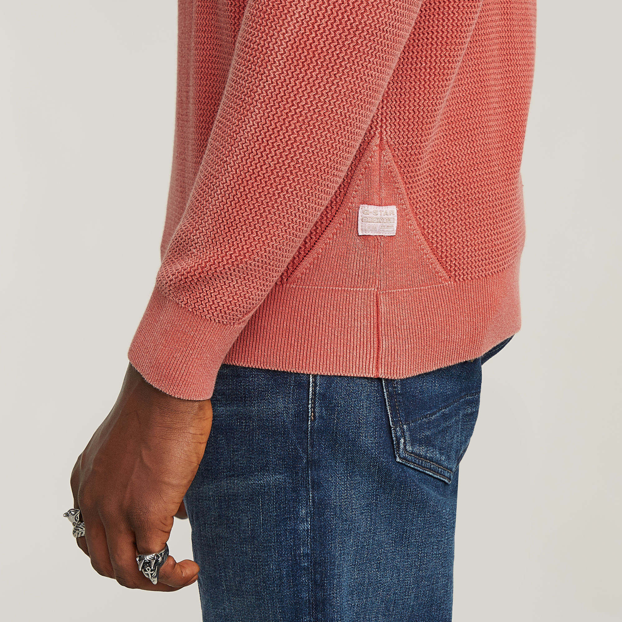 G-Star RAW Serrated Gebreide Trui Rood Heren