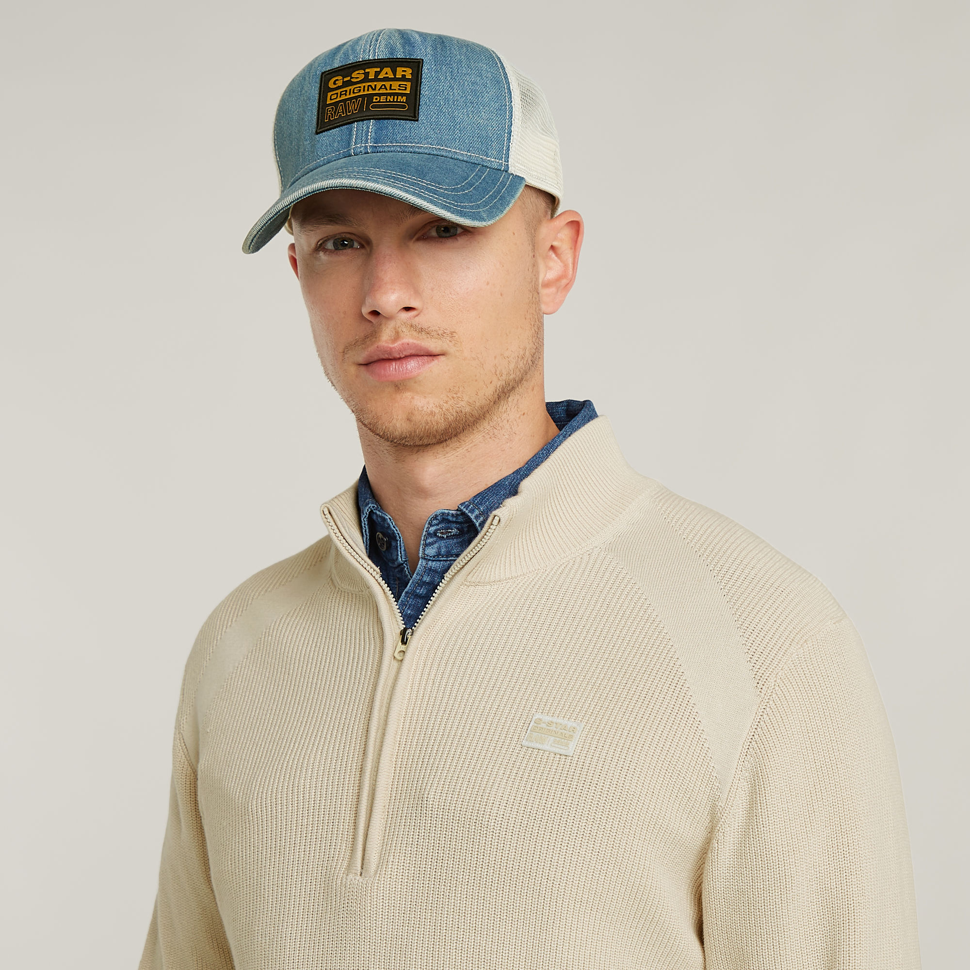G-Star RAW Detailed Skipper Wit Heren
