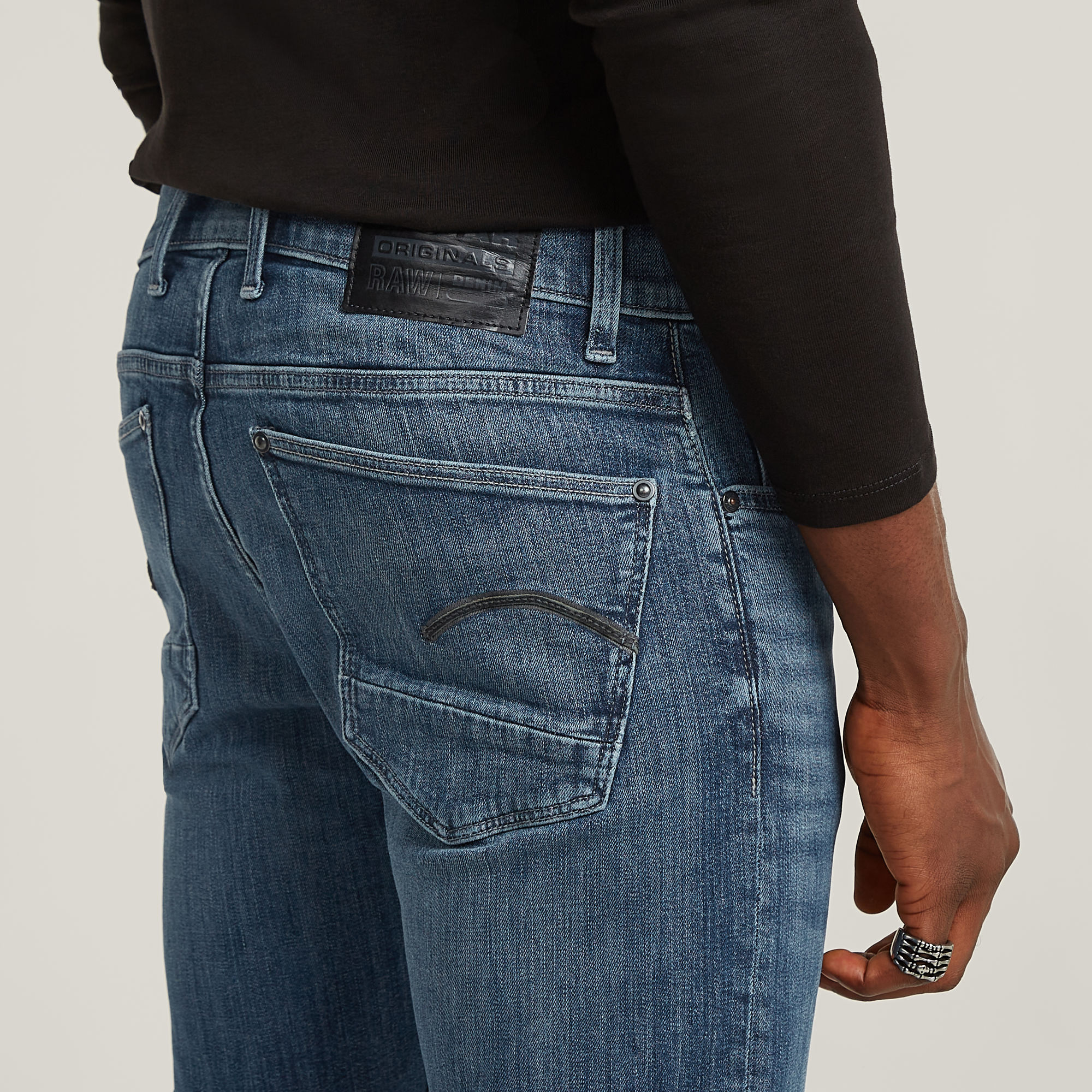 G-Star RAW Revend Skinny Jeans Midden blauw Heren