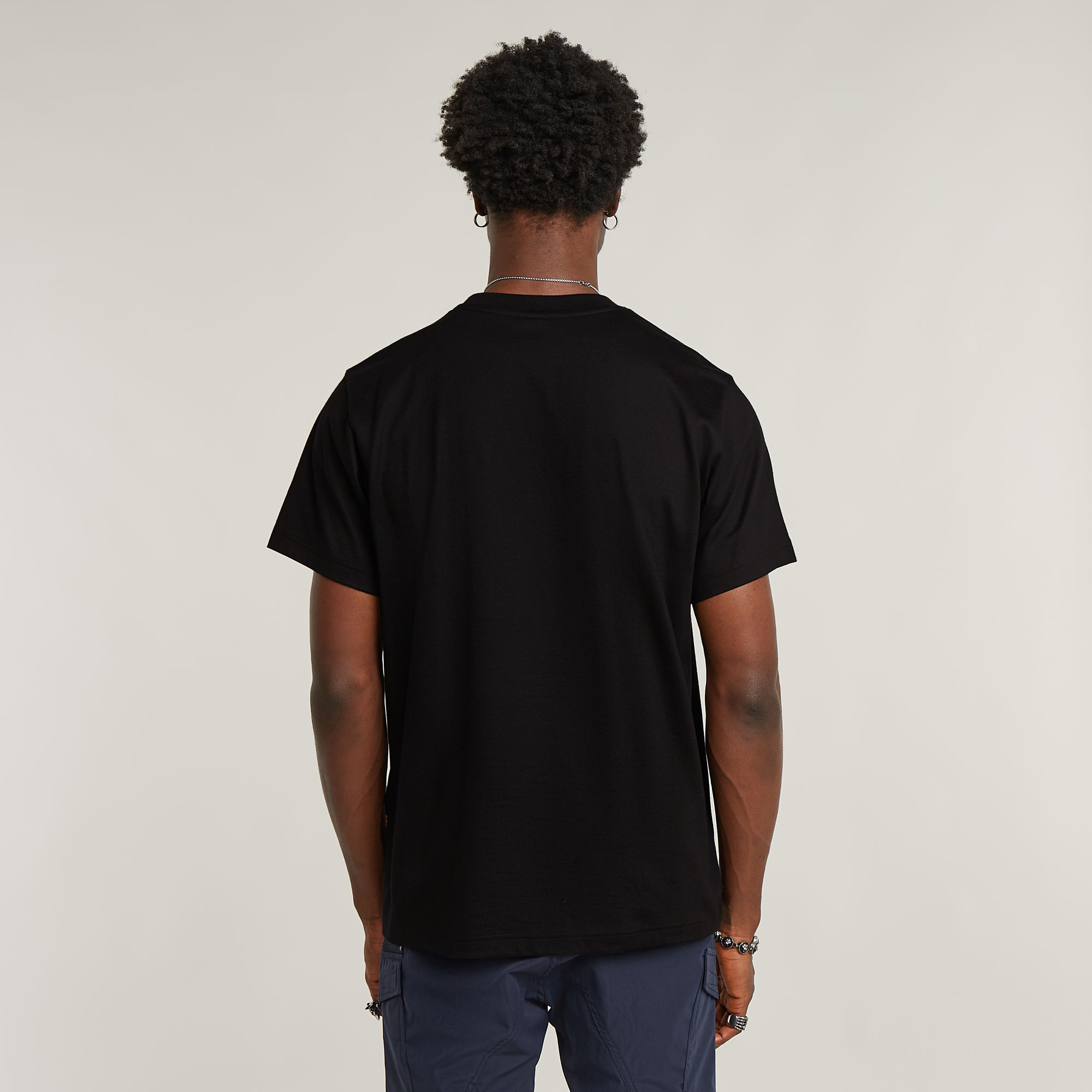 G-Star RAW Outdoor Woven Pocket Loose T-Shirt Zwart Heren
