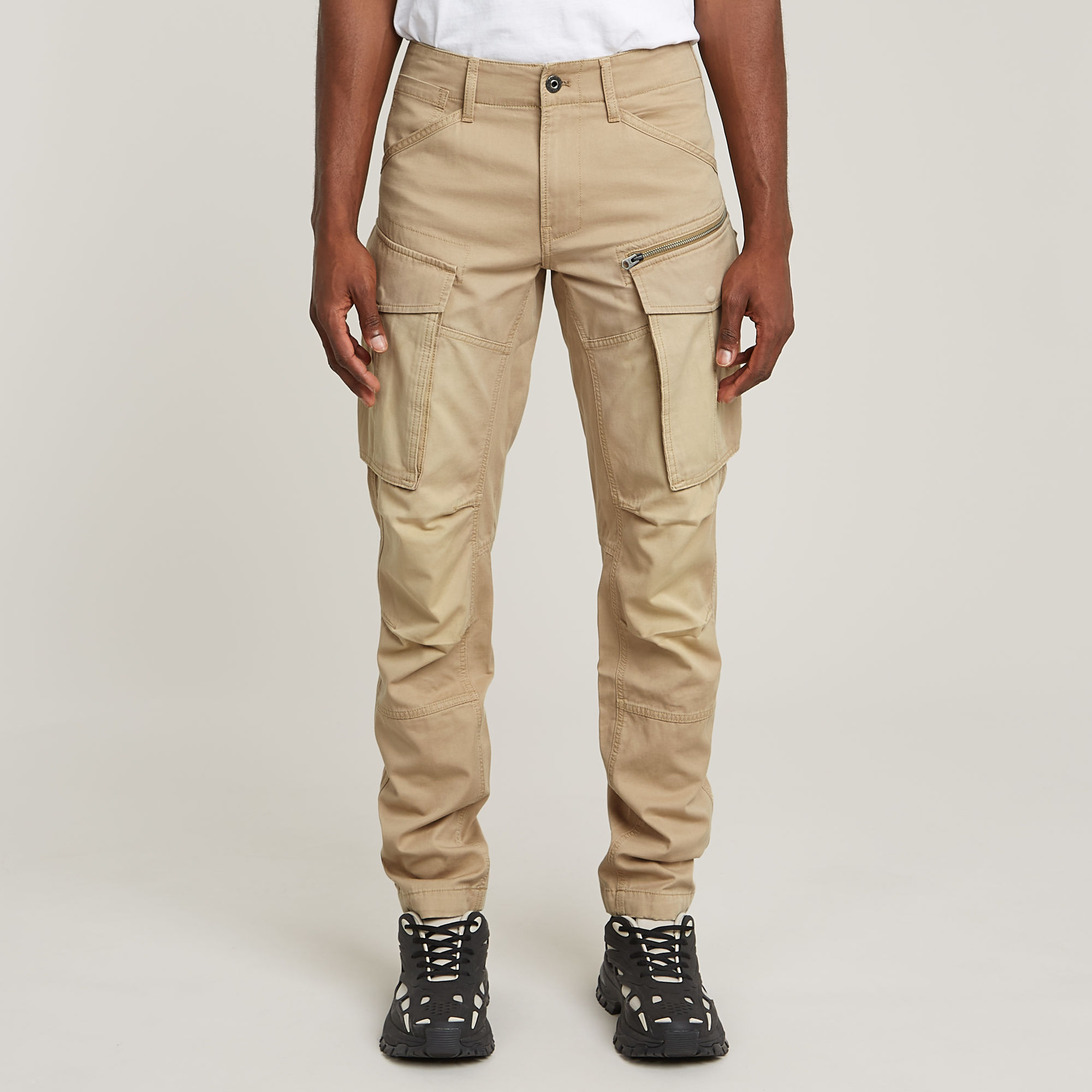 

Rovic Zip 3D Tapered Pants - Beige - Men