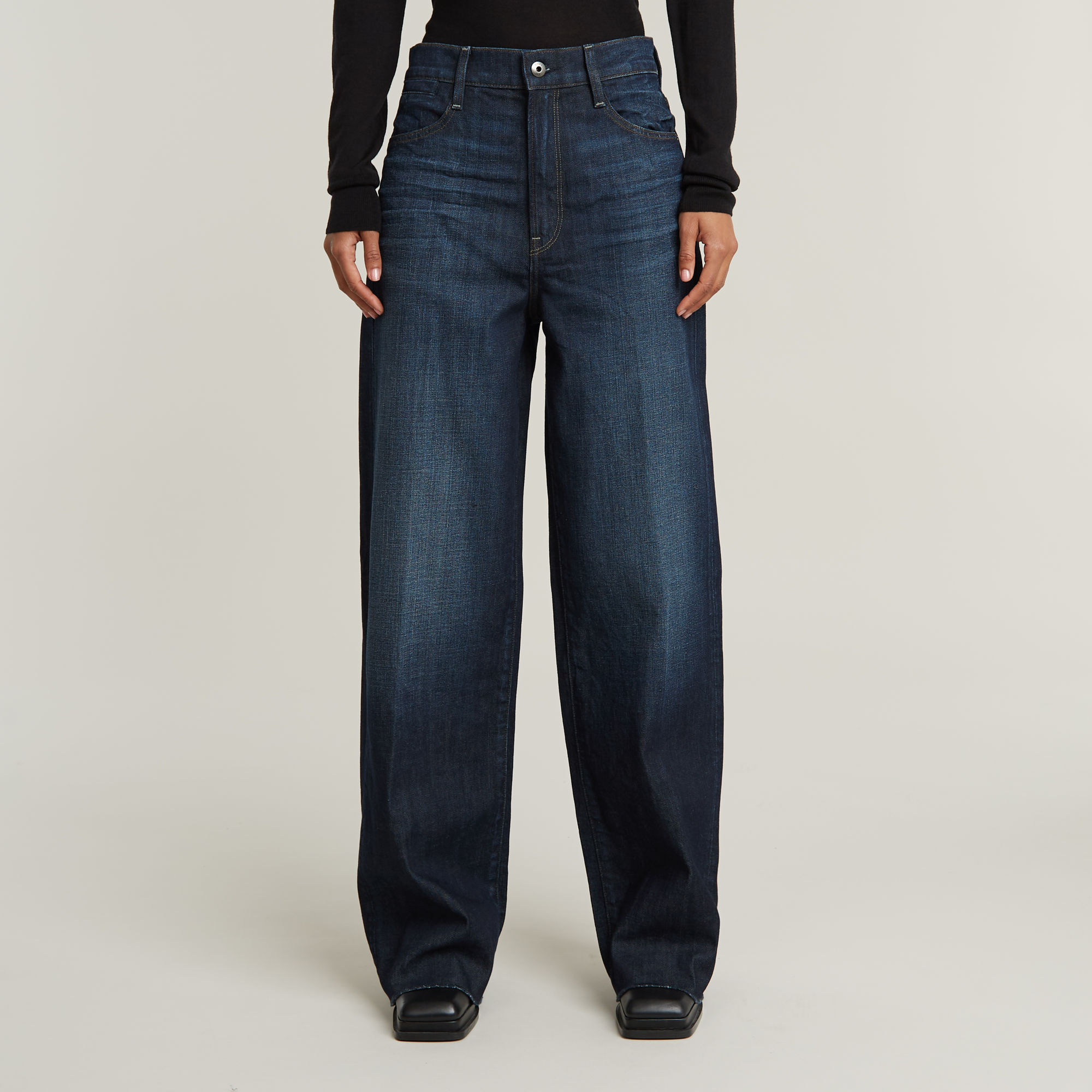 G-Star RAW Deck 1.0 Ultra High Wide Leg Jeans - Donkerblauw - Dames