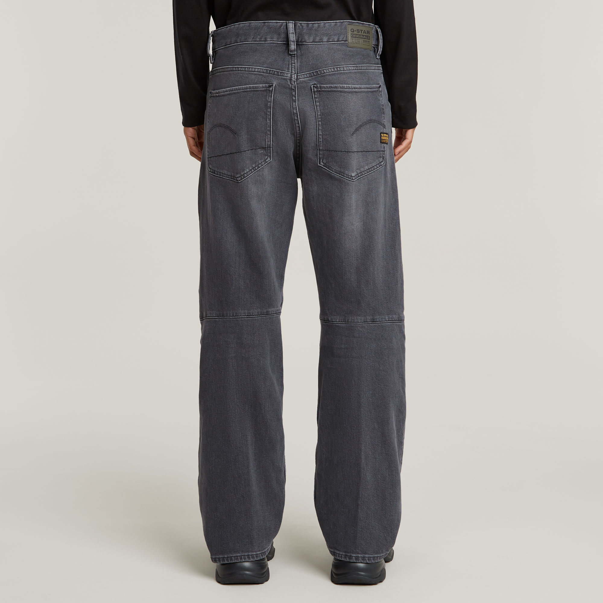 G-Star RAW Eve Low 3D Wide Leg Jeans Grijs Dames