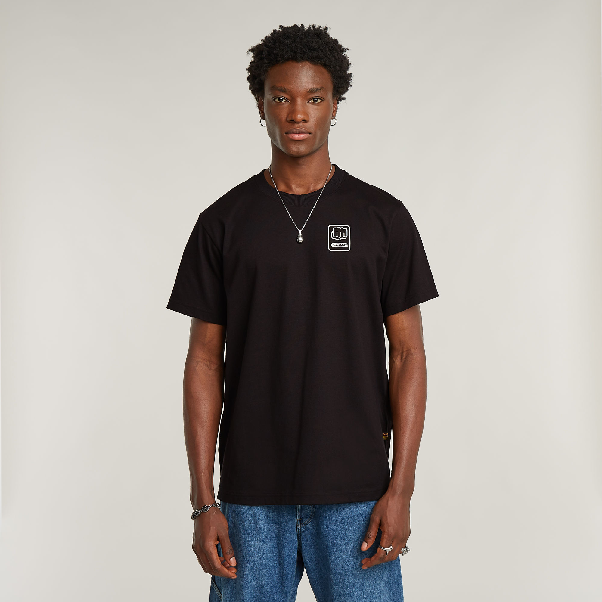 G-Star RAW Back Graphic Loose T-Shirt Zwart Heren
