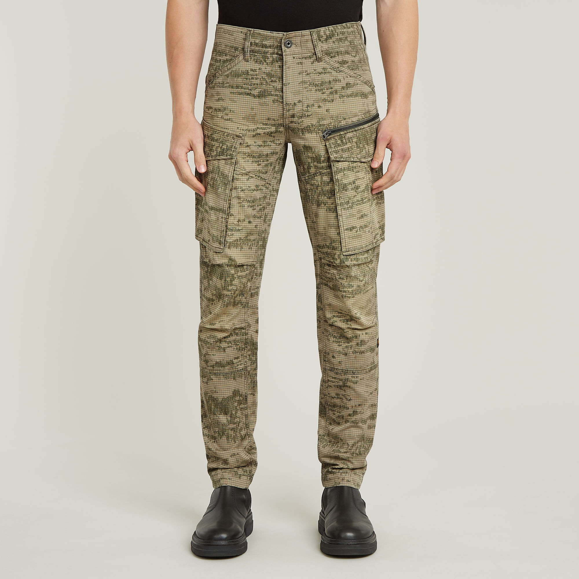 

Rovic Zip 3D Regular Tapered Pants - Multi color - Men