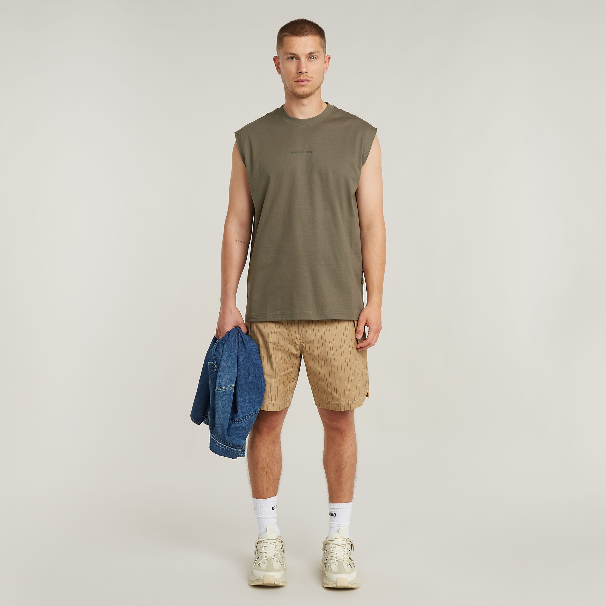 G-Star RAW Boxy T-Shirt Bruin Heren