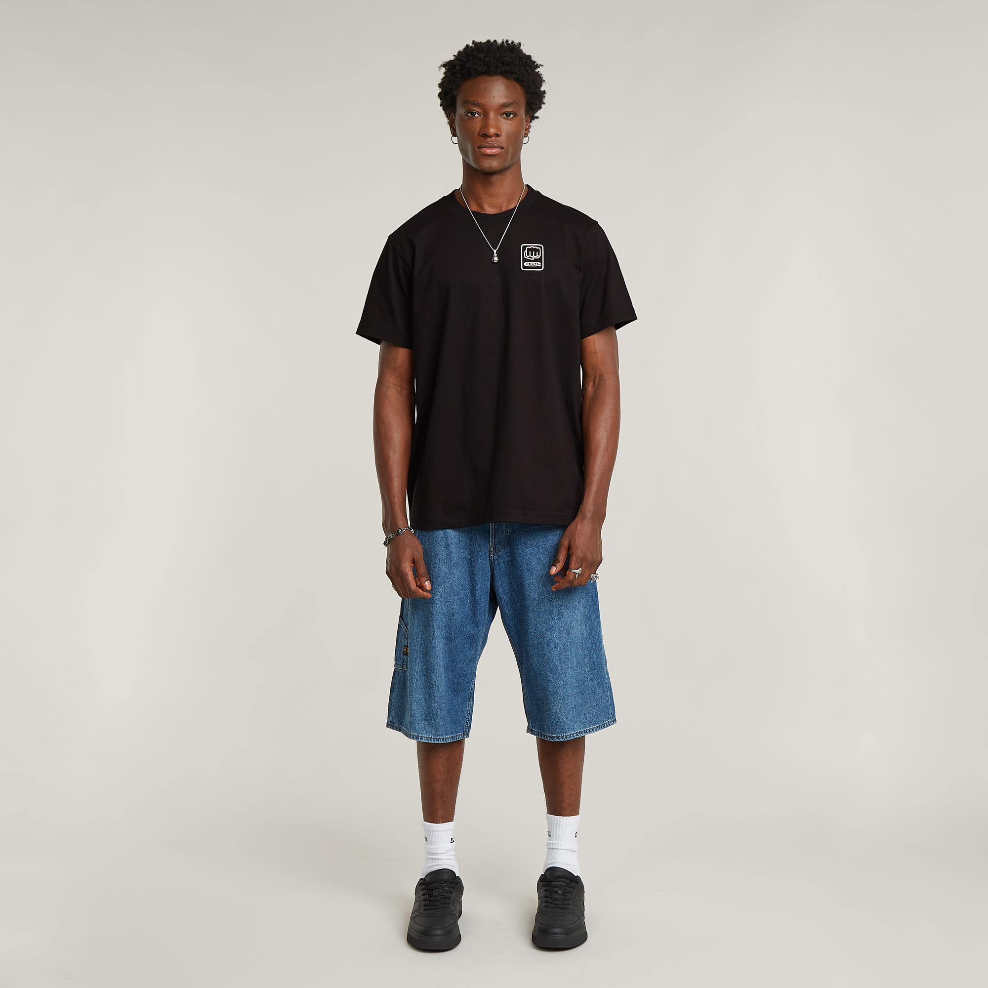 G-Star RAW Back Graphic Loose T-Shirt Zwart Heren