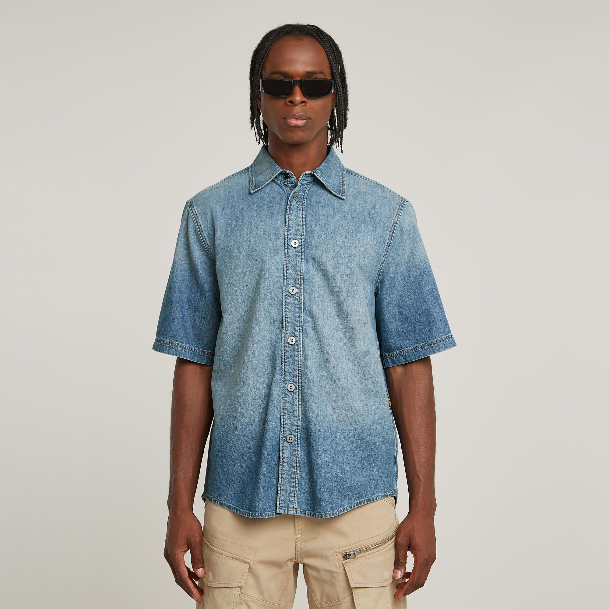G-Star RAW Regular Denim Overhemd - Lichtblauw - Heren