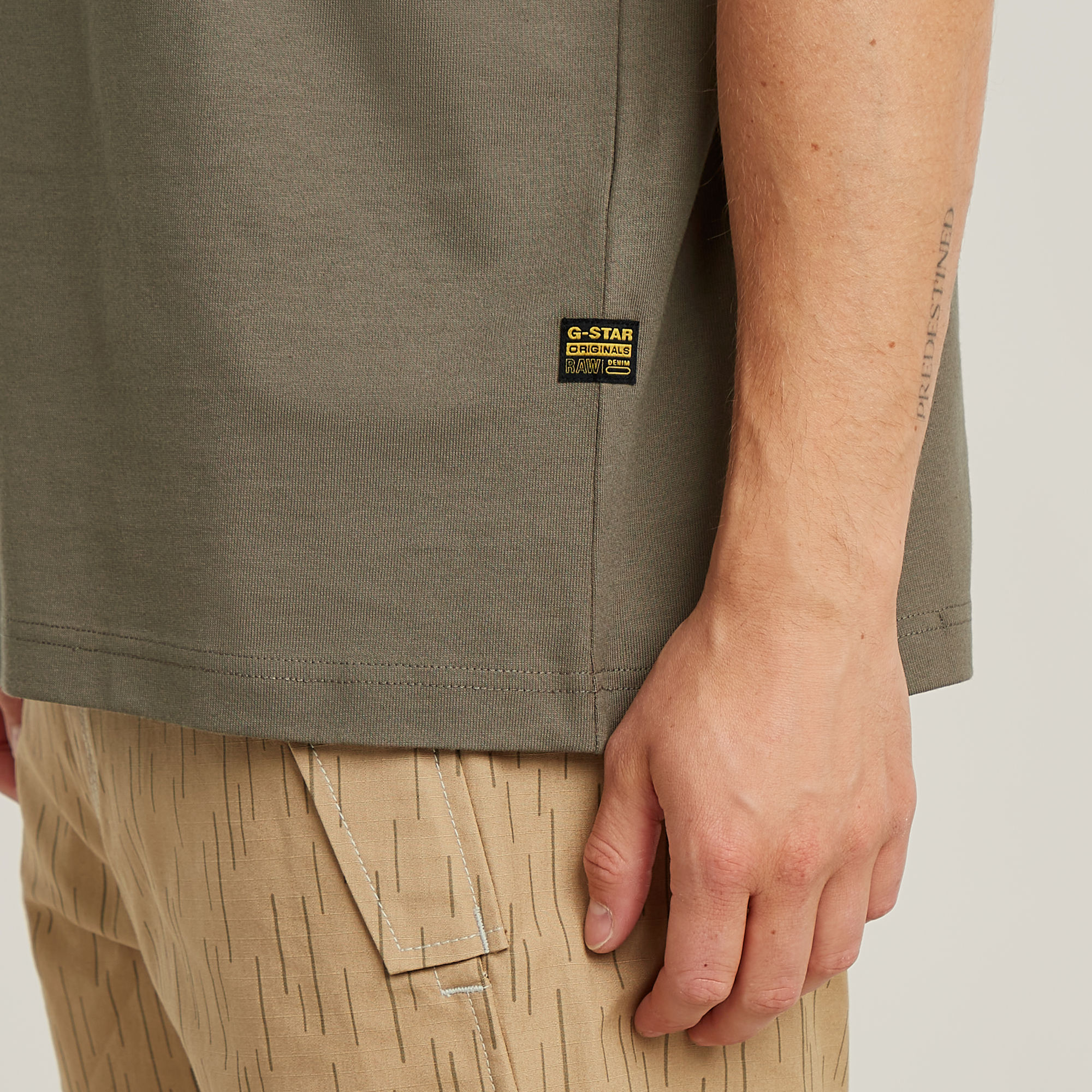 G-Star RAW Boxy T-Shirt Bruin Heren
