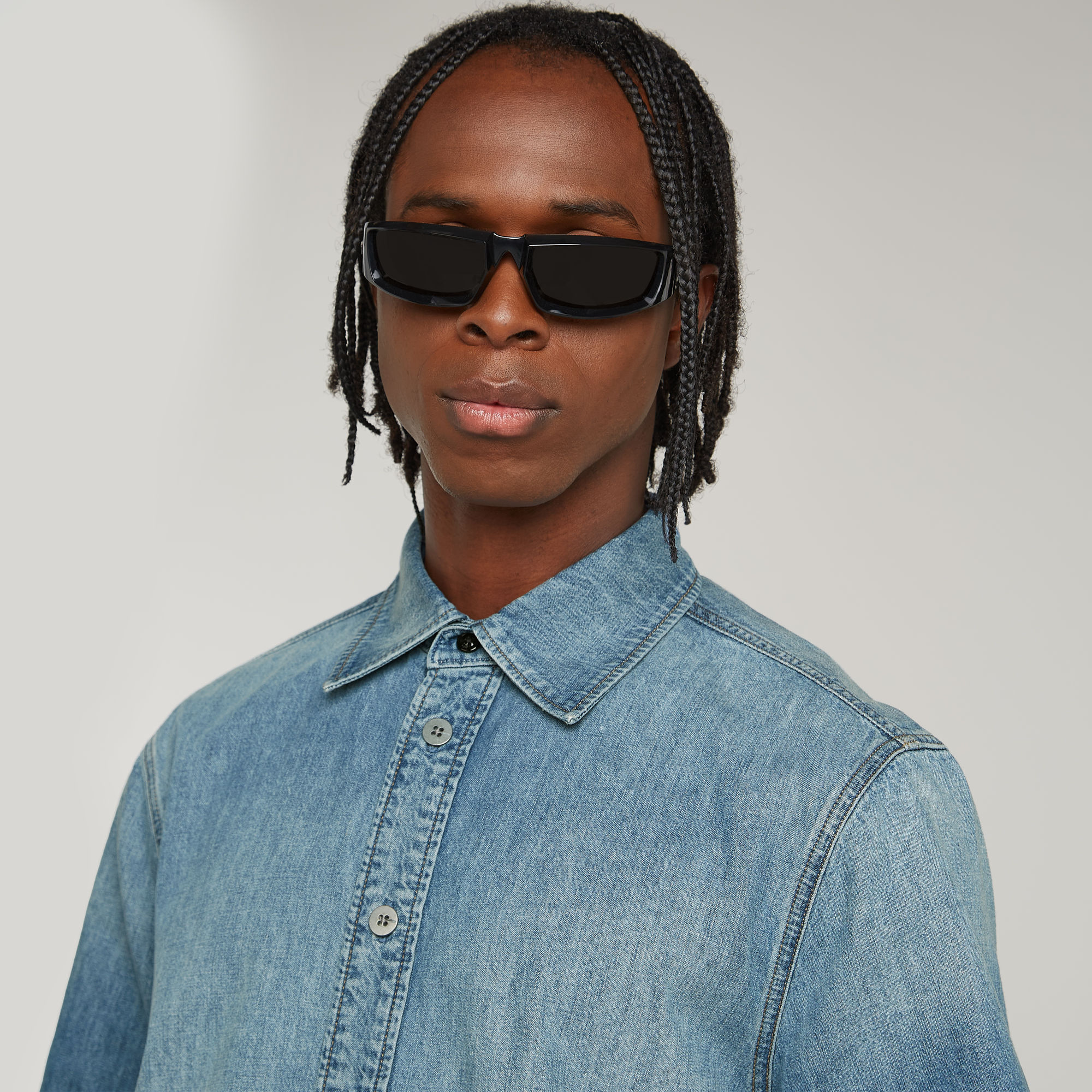 G-Star RAW Regular Denim Overhemd Lichtblauw Heren