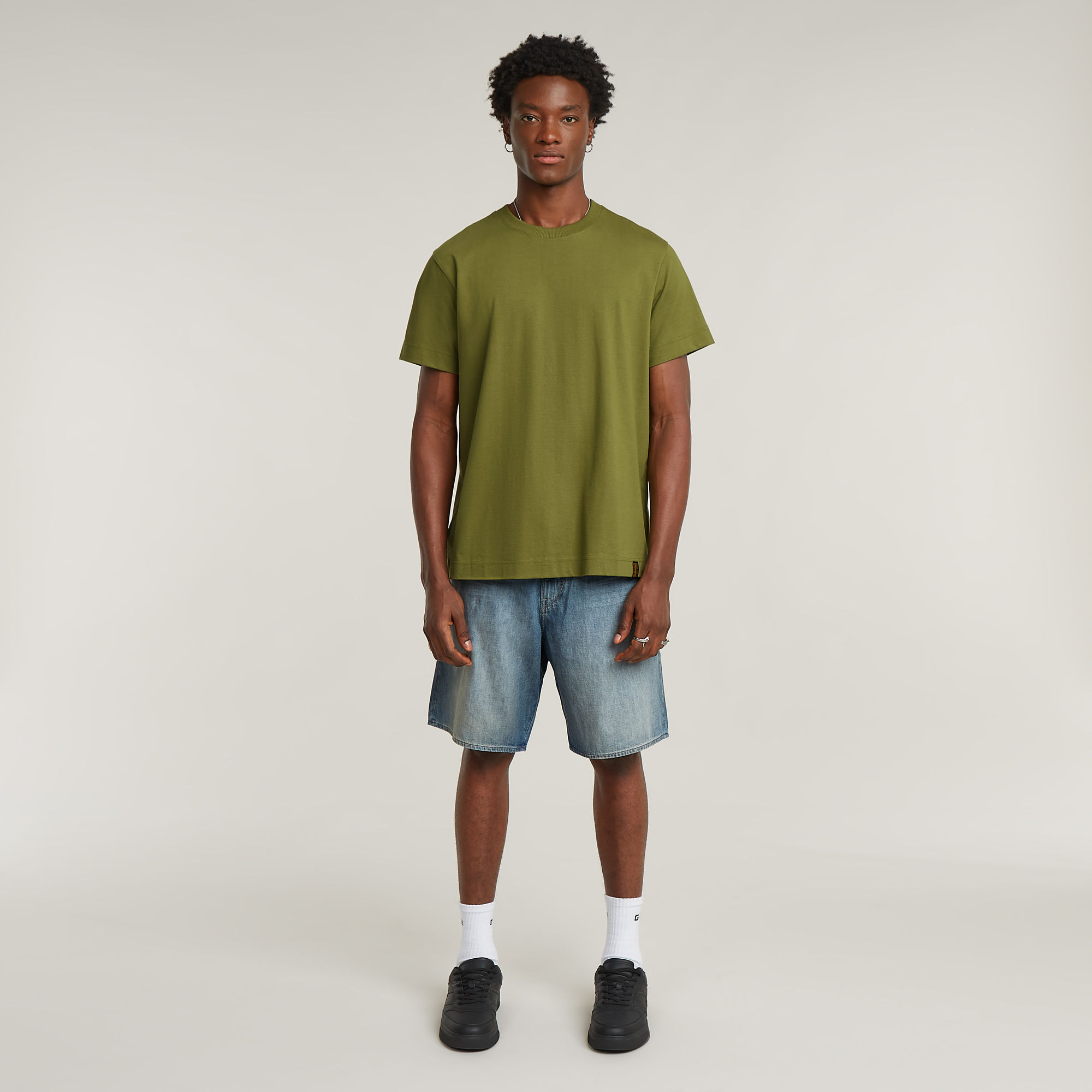 G-Star RAW Essential Loose T-shirt Groen Heren