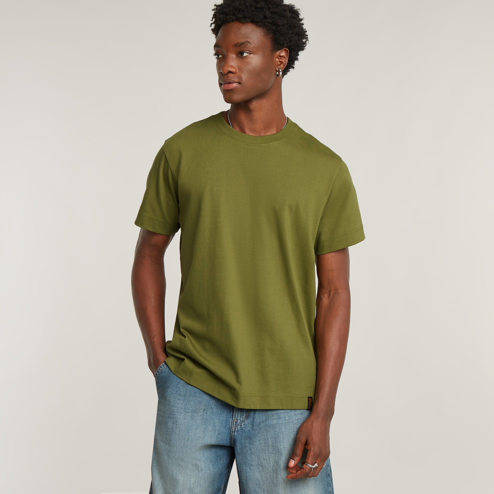 G-Star RAW Essential Loose T-shirt Groen Heren