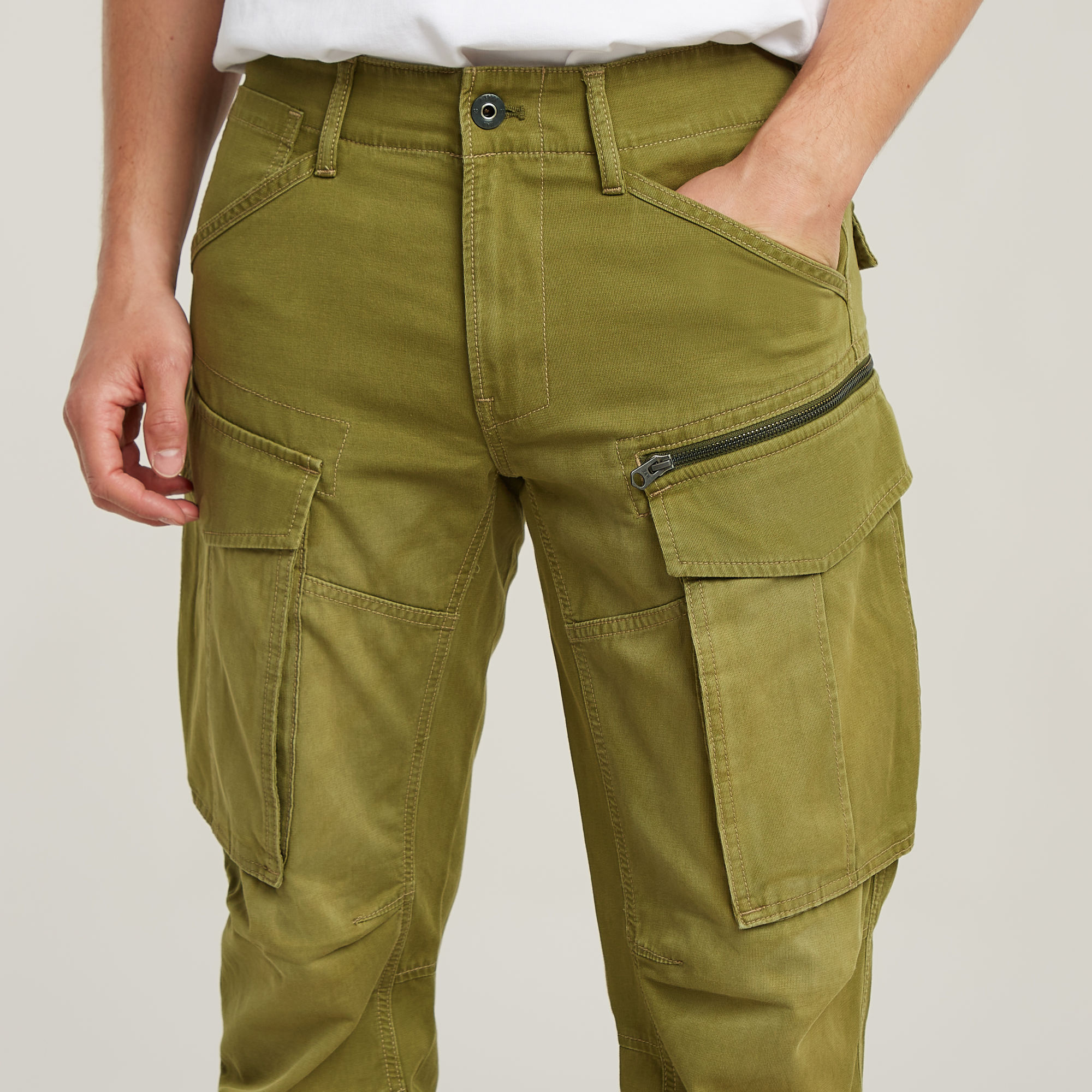 G-Star RAW Rovic Broek Zip 3D Regular Tapered Groen Heren