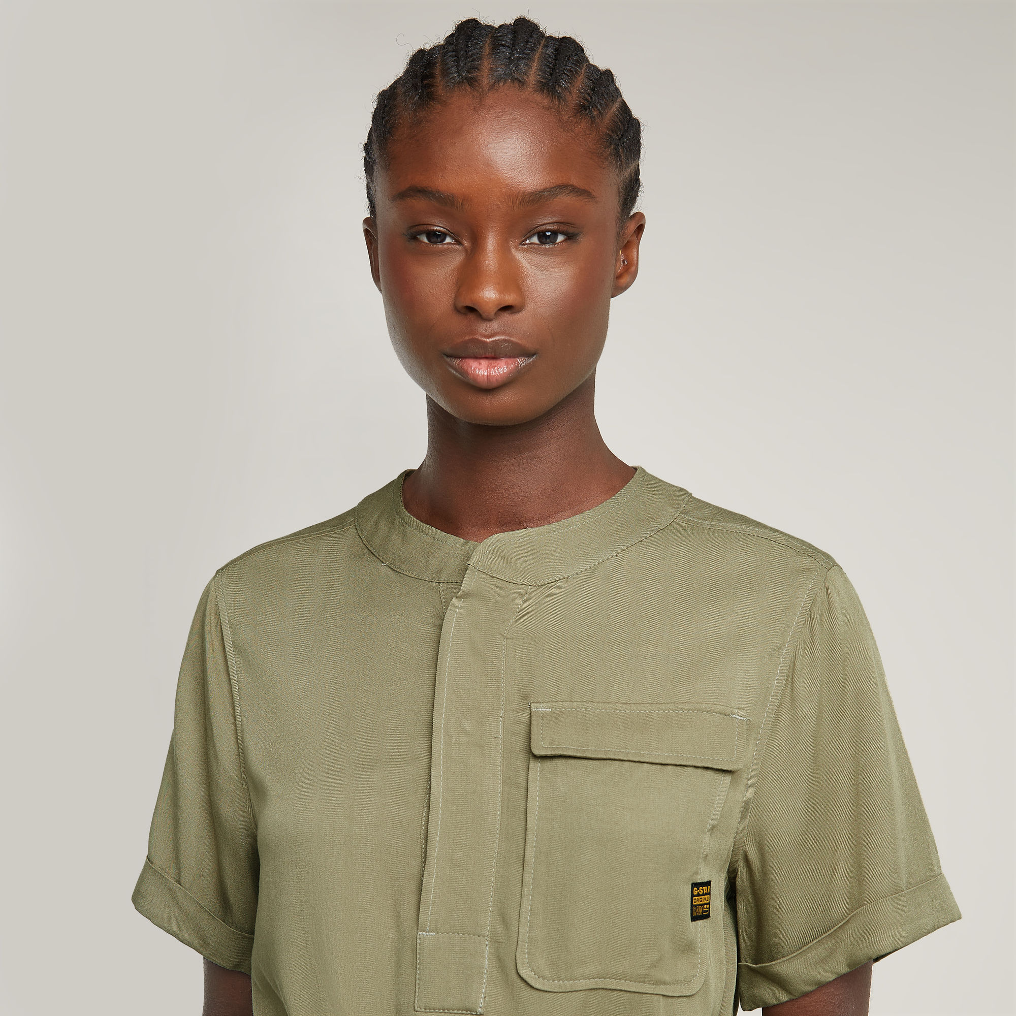 G-Star RAW Jurk Belted Groen Dames