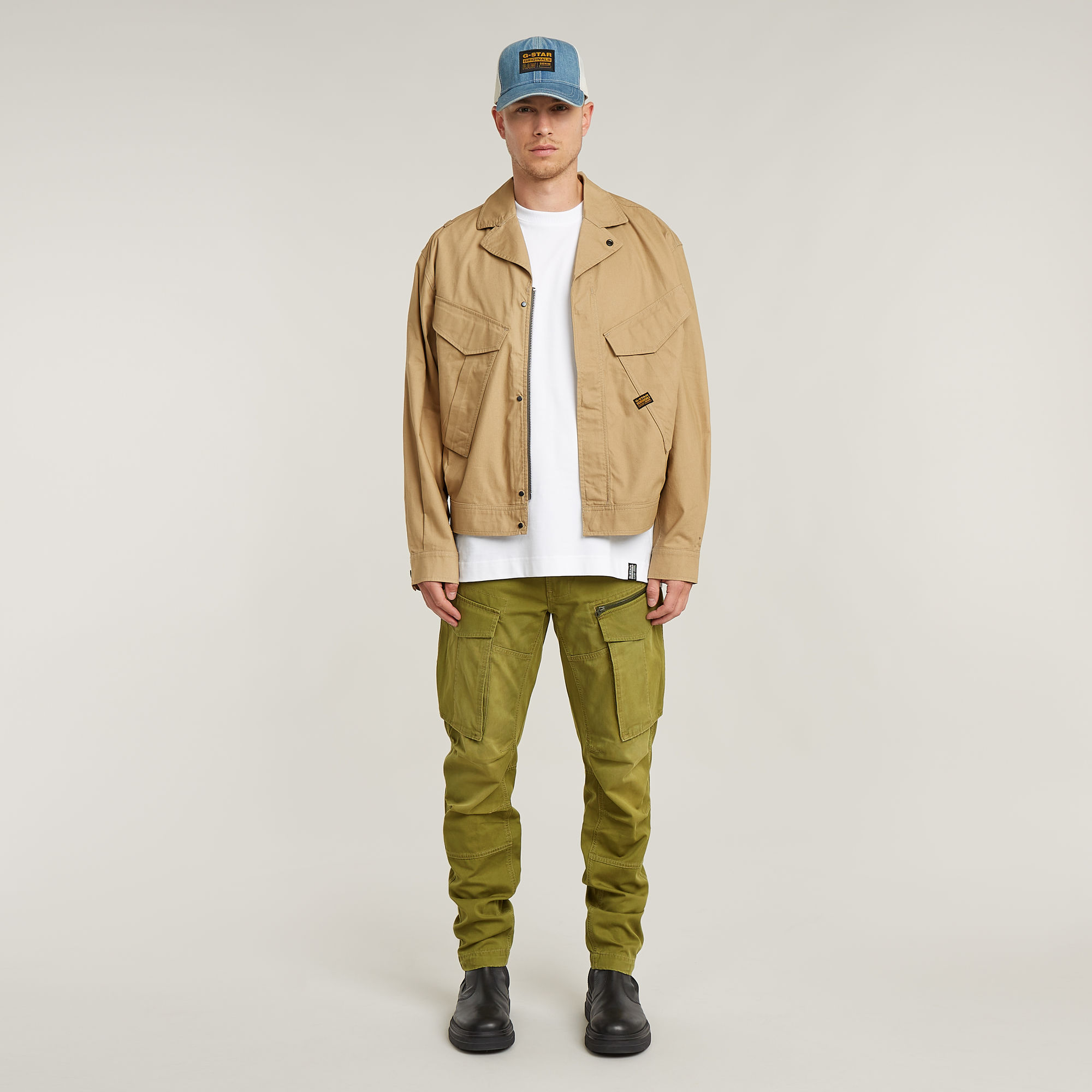 G-Star RAW Rovic Broek Zip 3D Regular Tapered Groen Heren