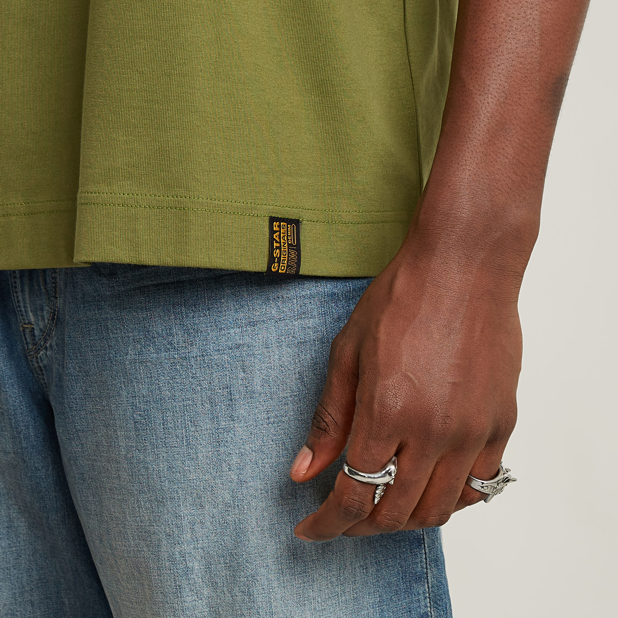 G-Star RAW Essential Loose T-shirt Groen Heren
