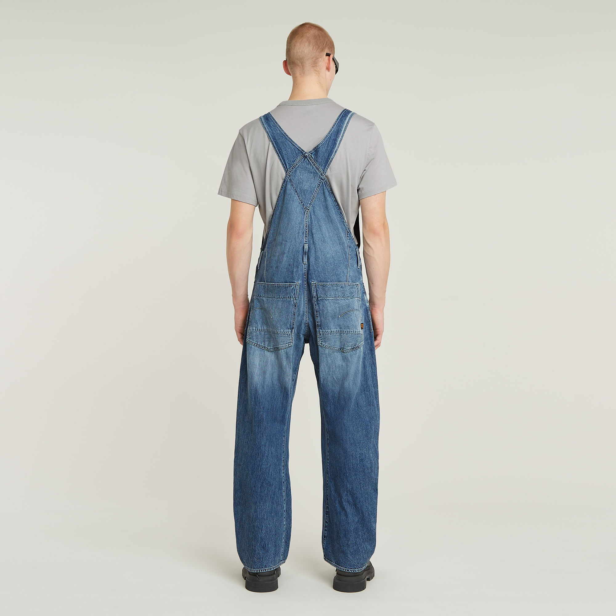 G-Star RAW 3D Loose Denim Tuinbroek Midden blauw Heren