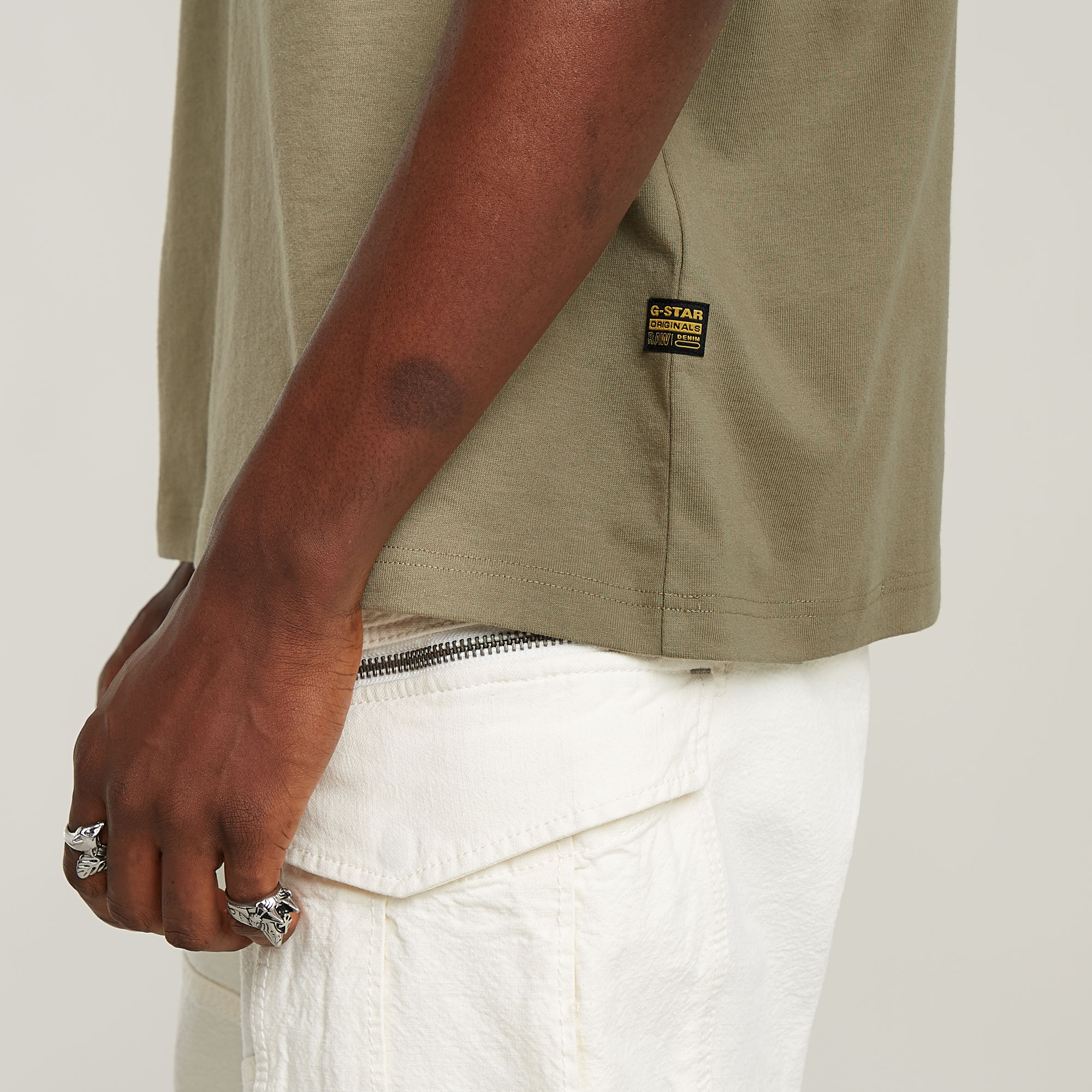 G-Star RAW Back Graphic Loose T-Shirt Groen Heren