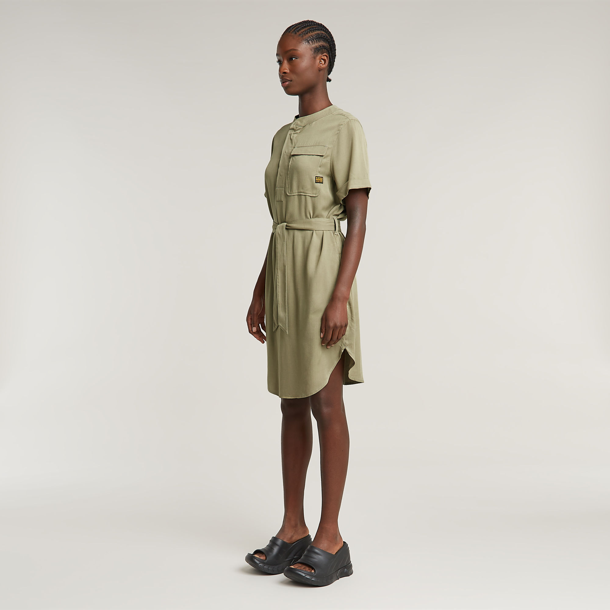 G-Star RAW Jurk Belted Groen Dames