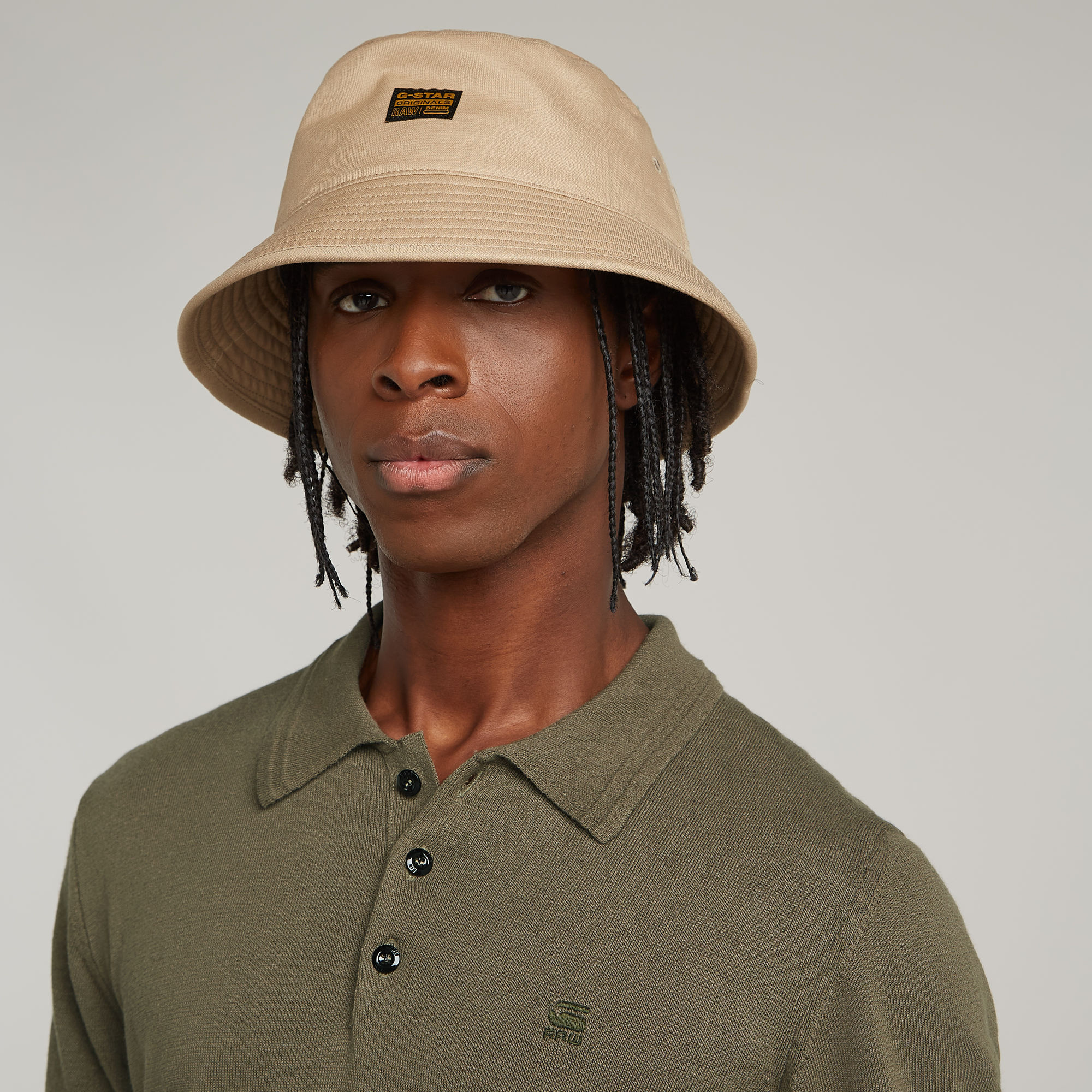 G-Star RAW Knitted Polo Bruin Heren