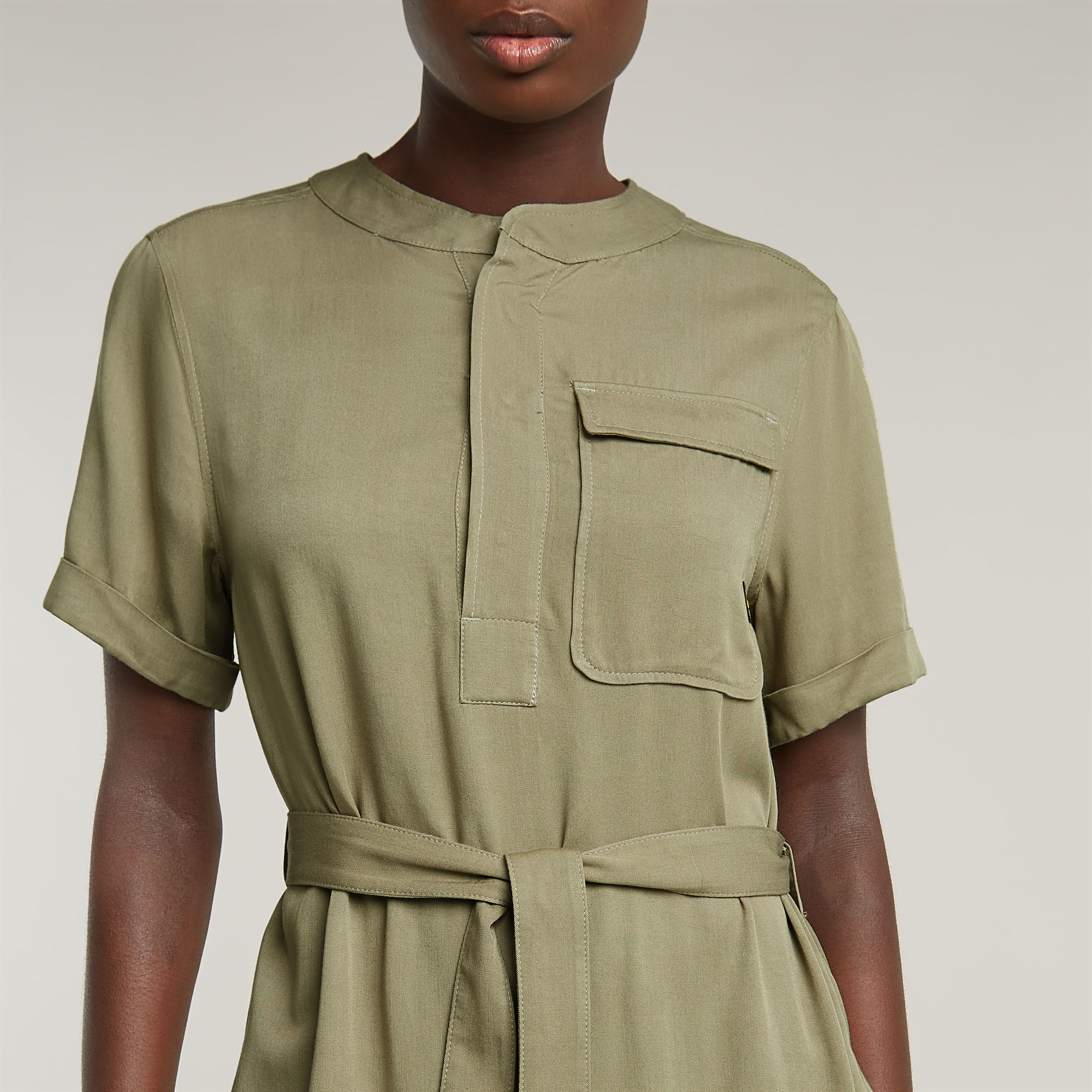 G-Star RAW Jurk Belted Groen Dames