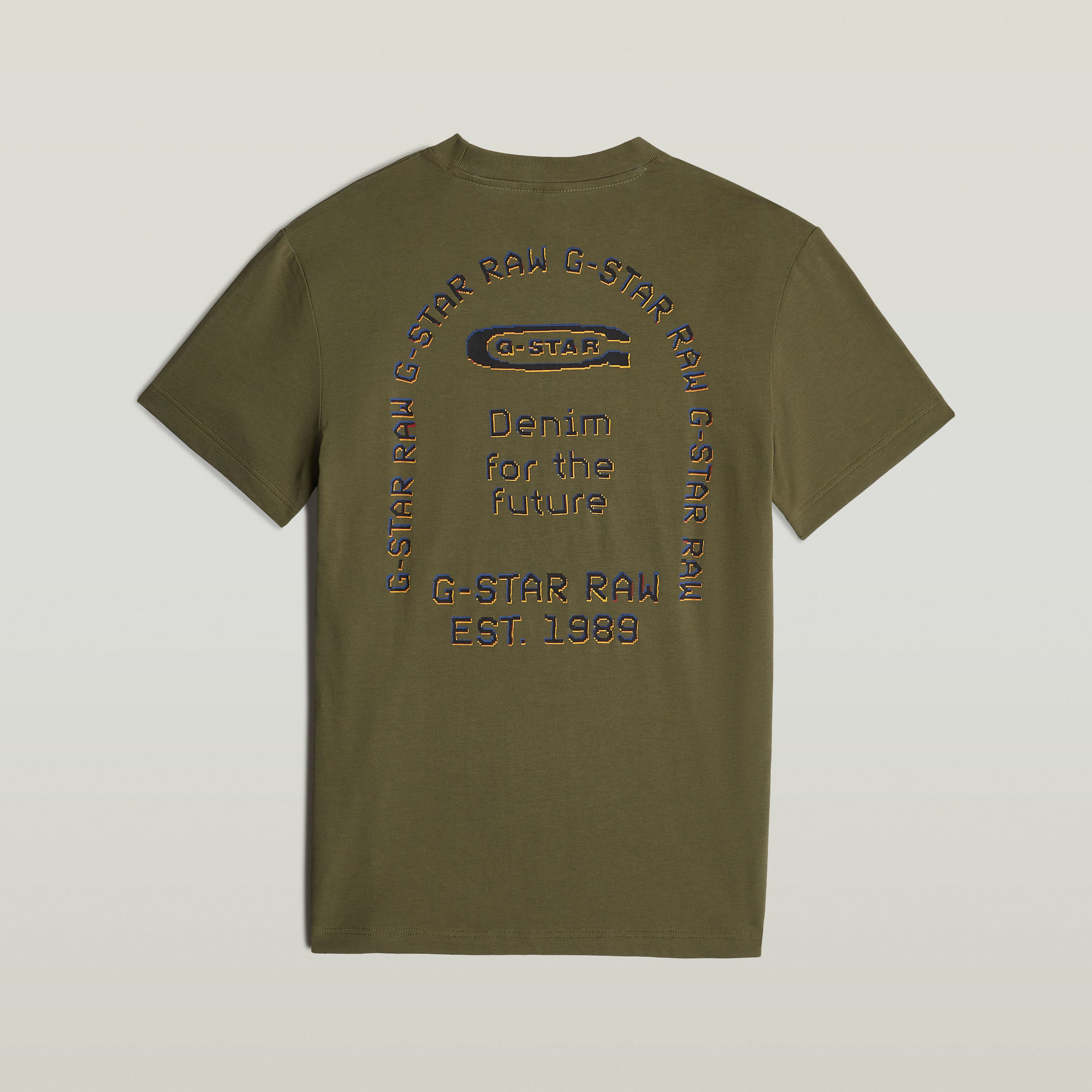 G-Star RAW Back Graphic Arch T-shirt Groen Heren
