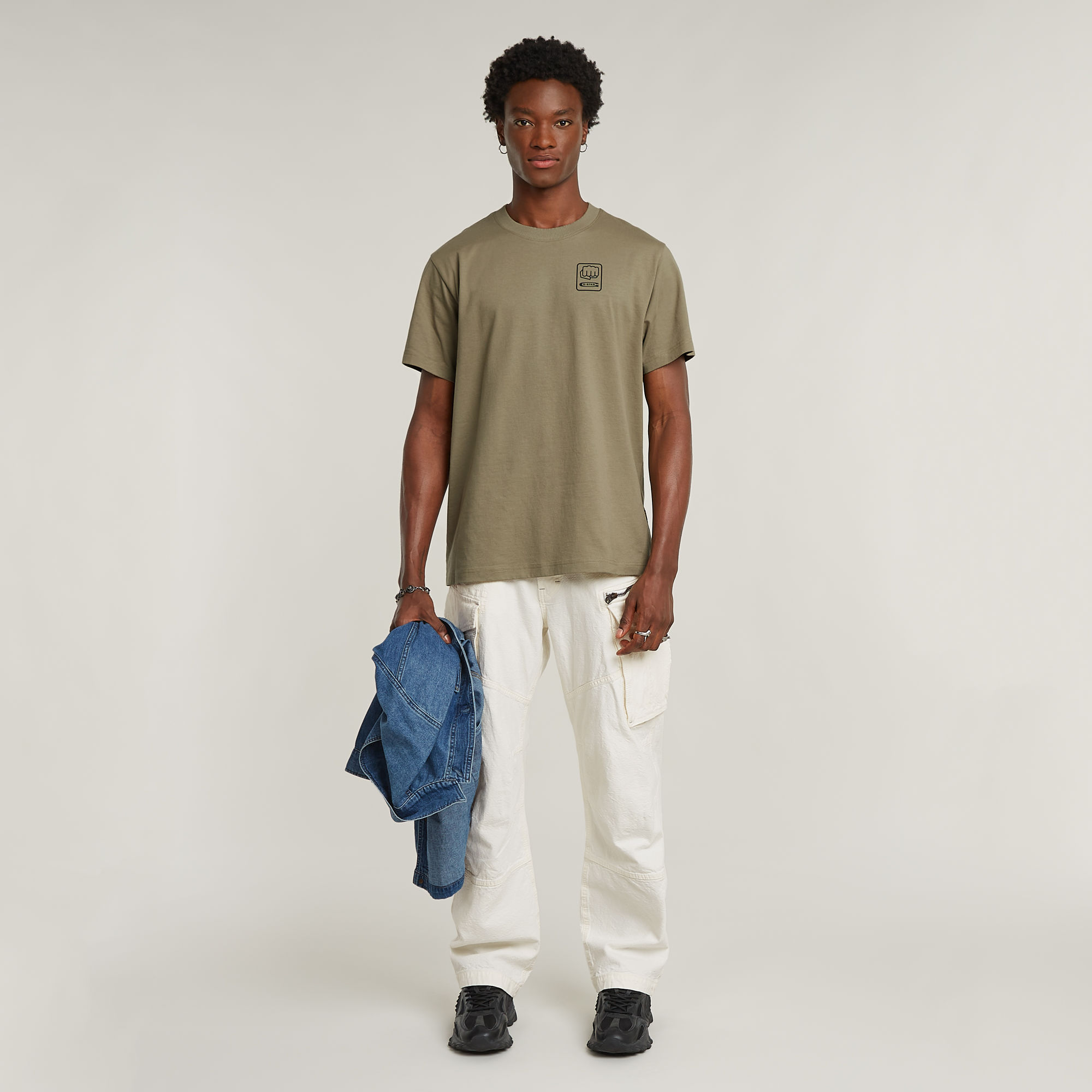 G-Star RAW Back Graphic Loose T-Shirt Groen Heren