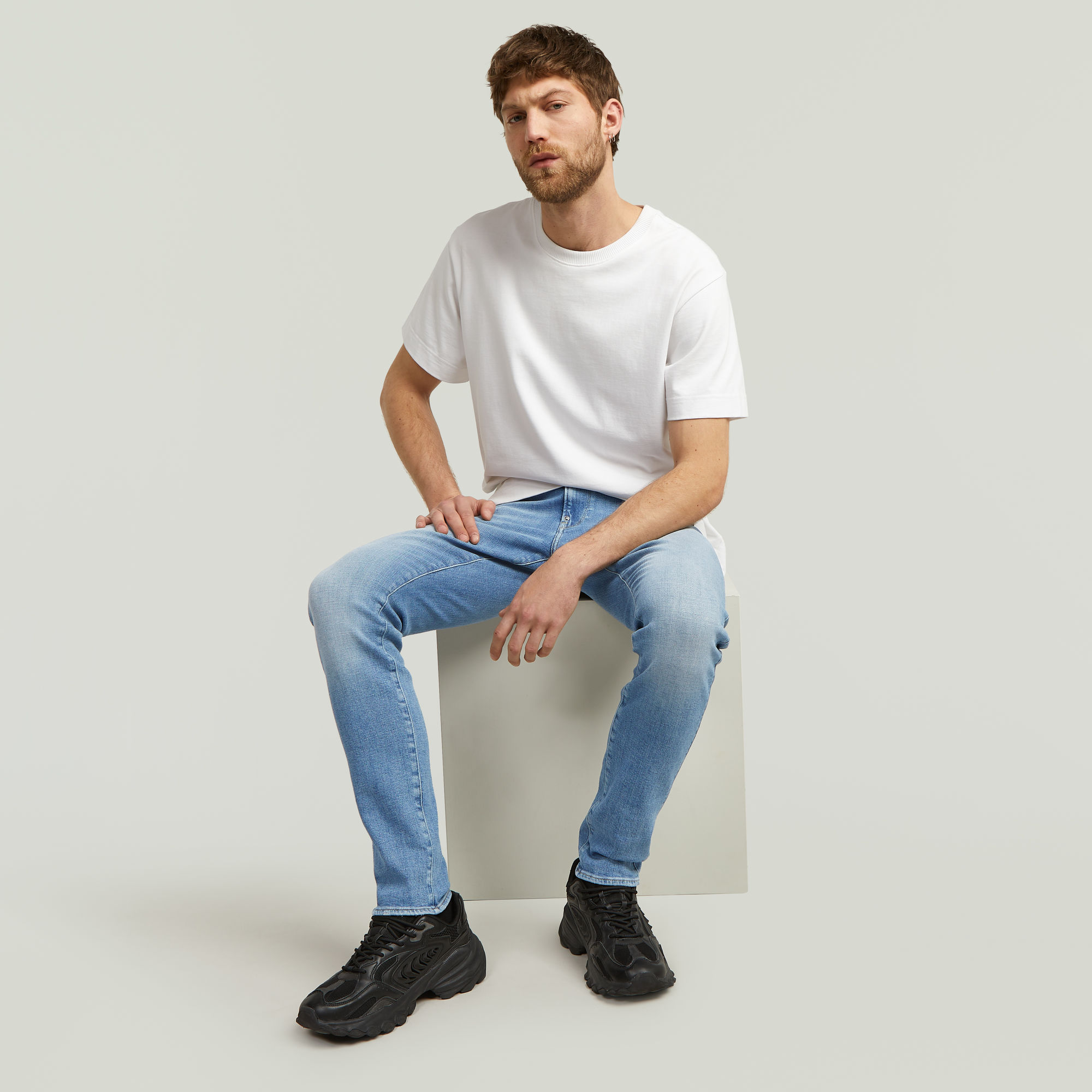 G-Star RAW Revend FWD Skinny Jeans Lichtblauw Heren