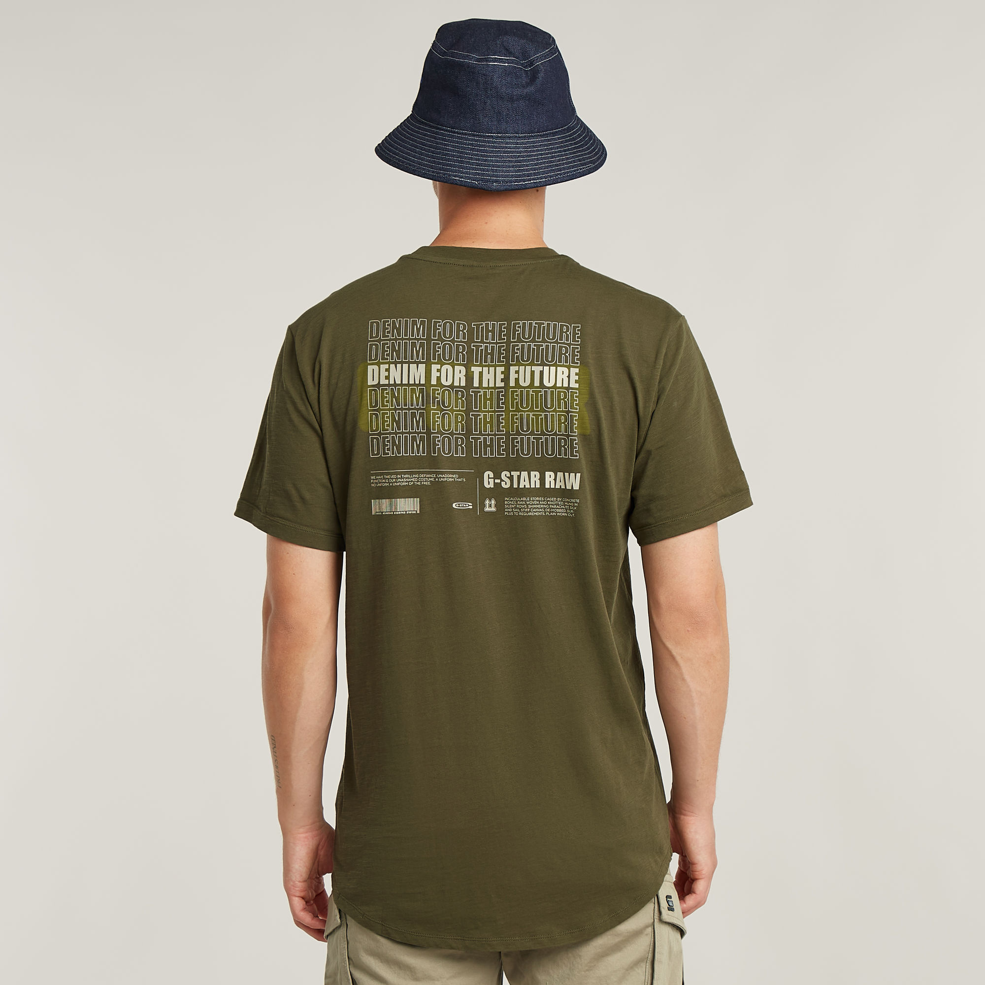 G-Star RAW Lash Back Graphic T-Shirt - Groen - Heren