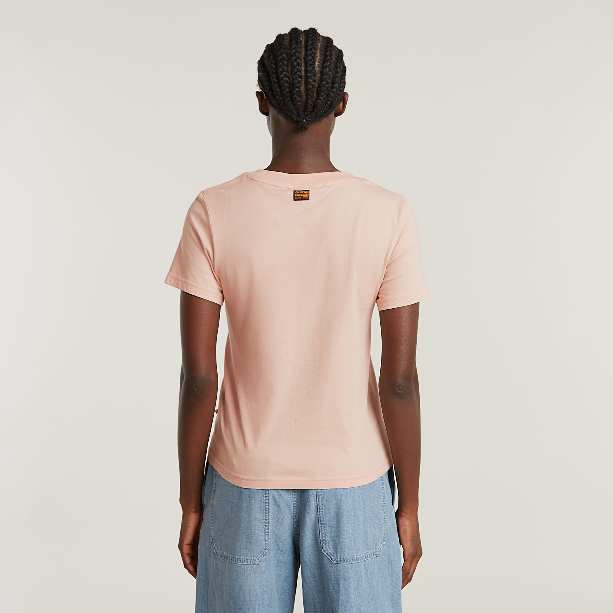 G-Star RAW Adjustable Slim T-shirt Roze Dames