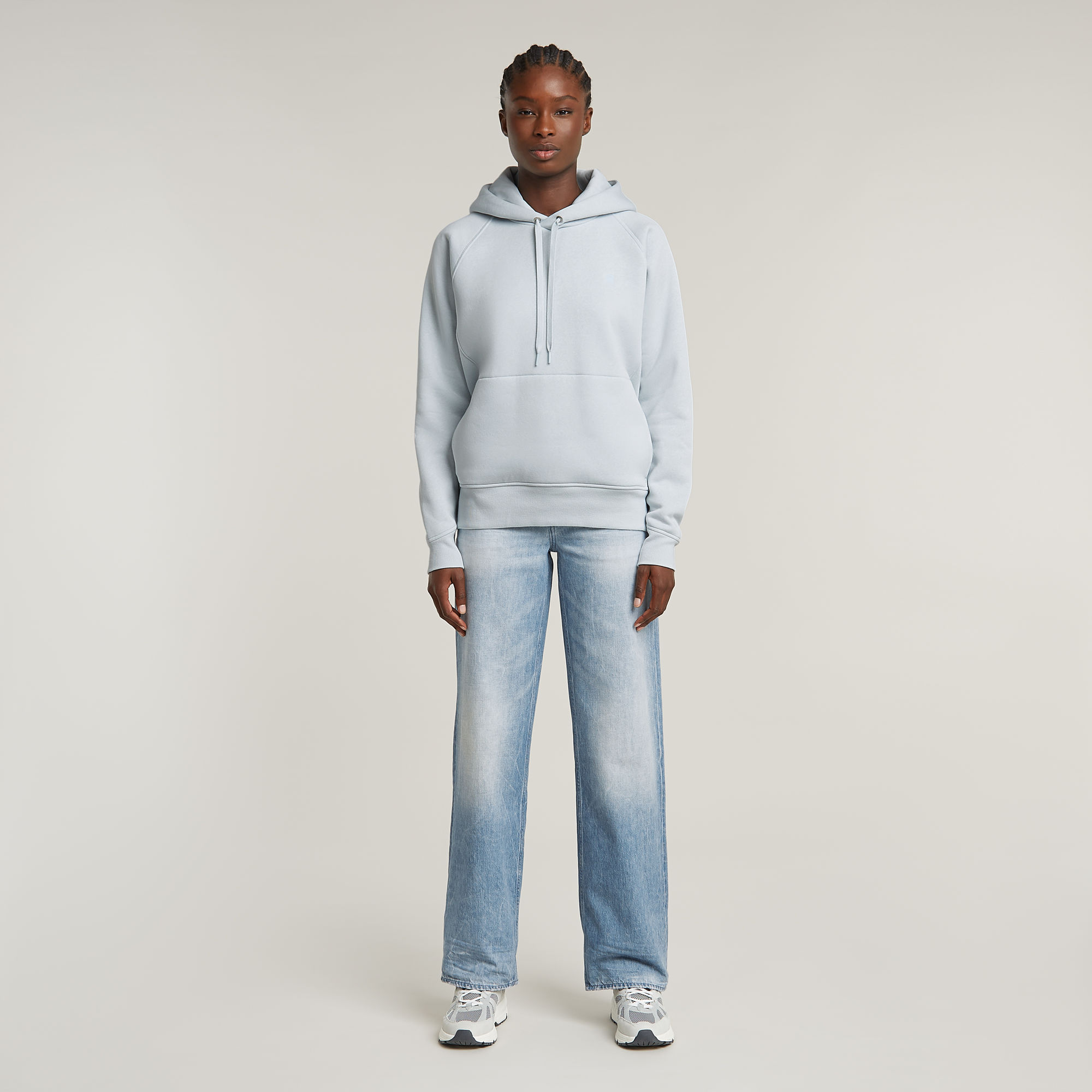 G-Star RAW Premium Core 2.0 Hoodie Lichtblauw Dames