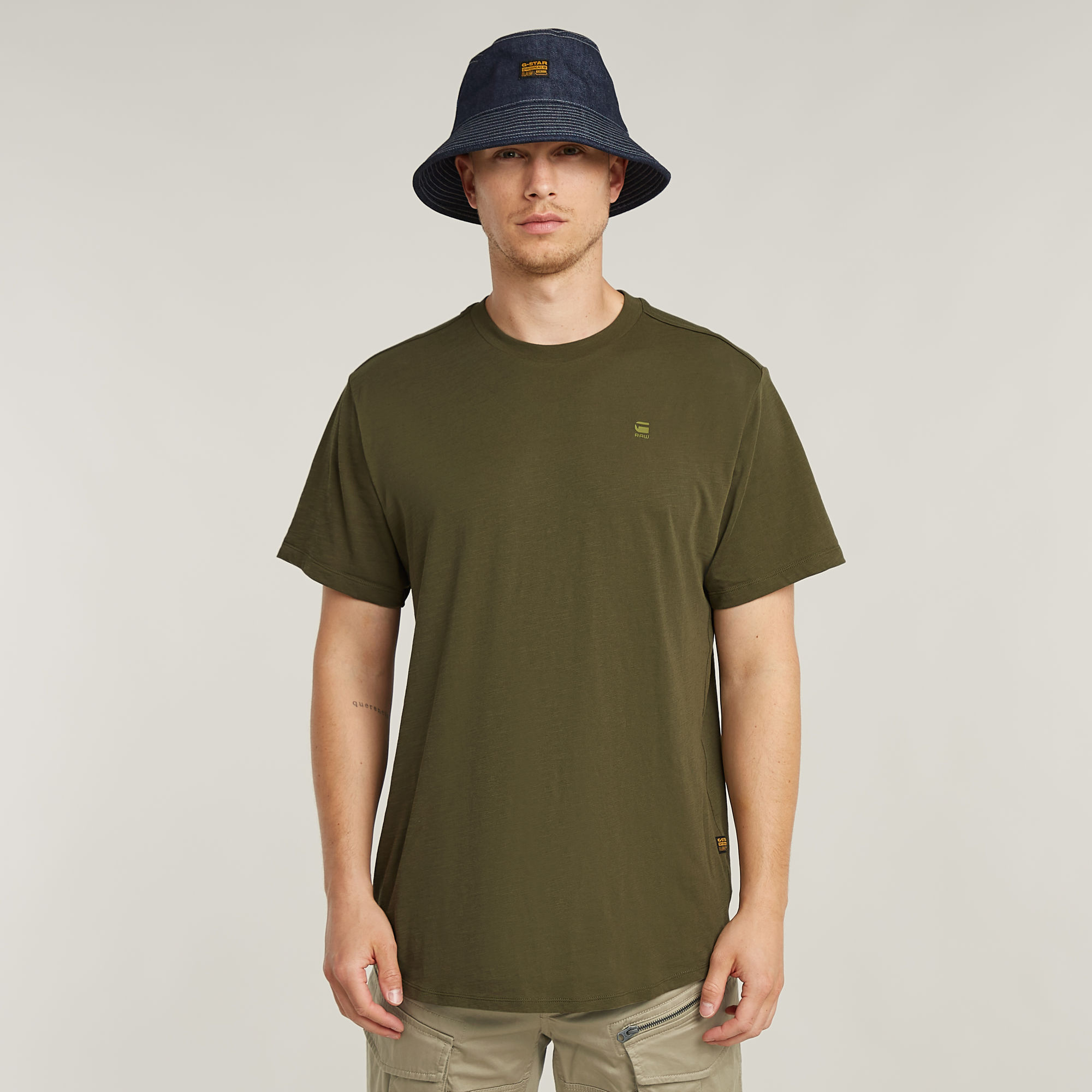 G-Star RAW Lash Back Graphic T-Shirt Groen Heren