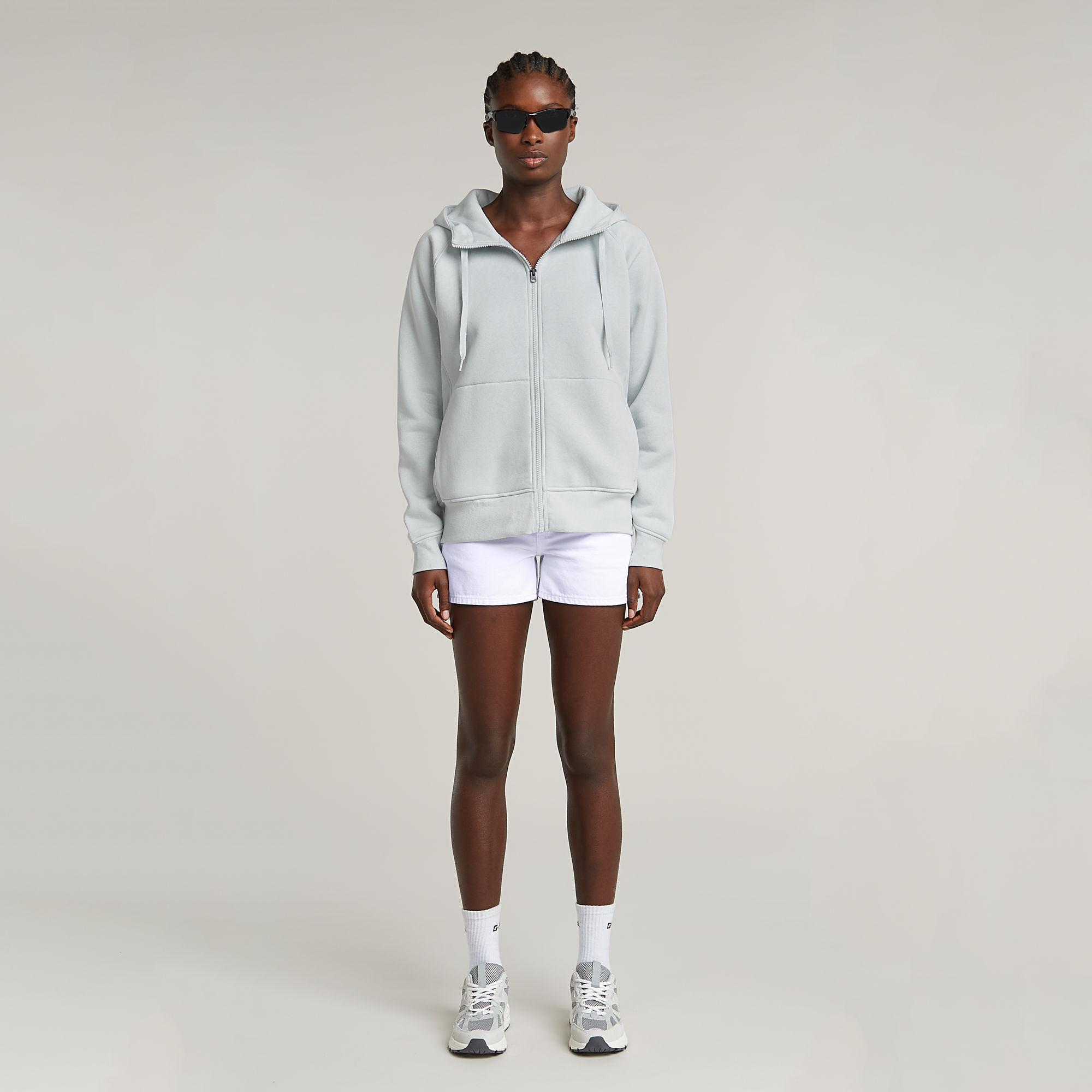 G-Star RAW Premium Core 2.1 Hoodie Met Rits Lichtblauw Dames