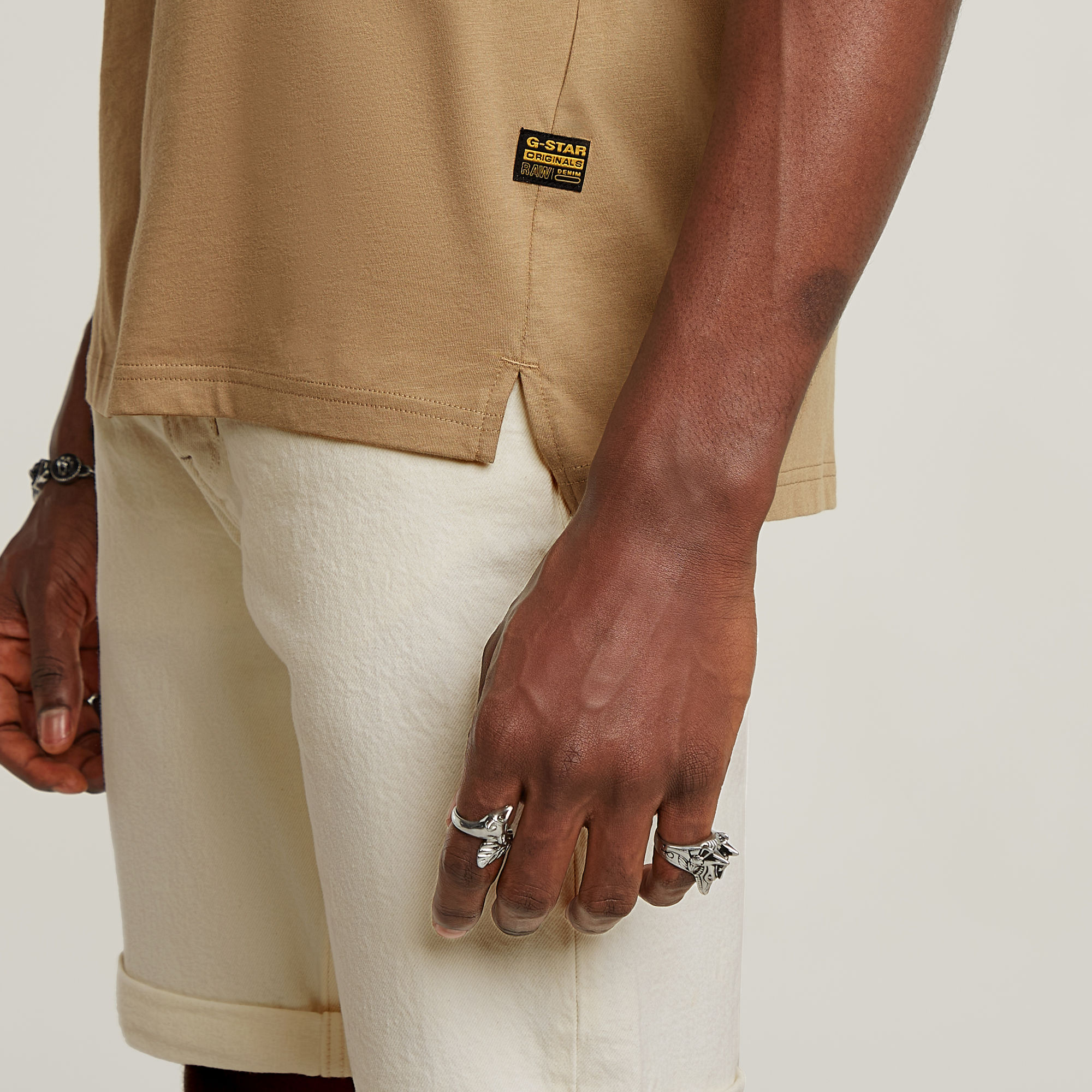 G-Star RAW Nifous T-Shirt Beige Heren