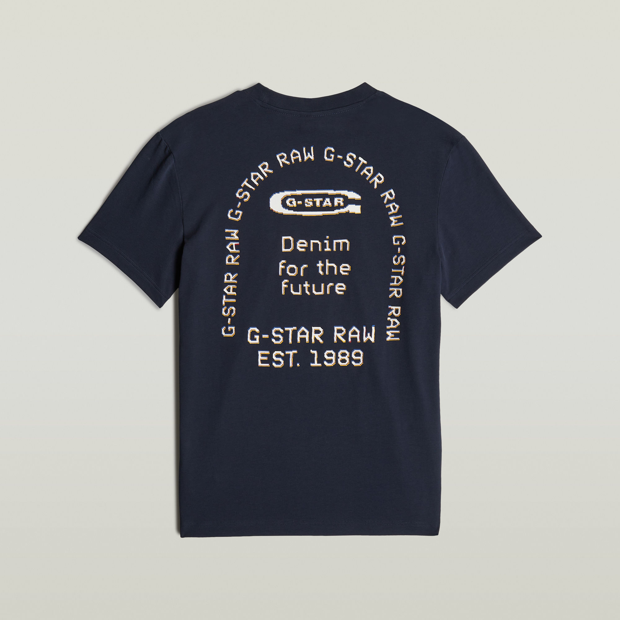 G-Star RAW Back Graphic Arch T-shirt Donkerblauw Heren