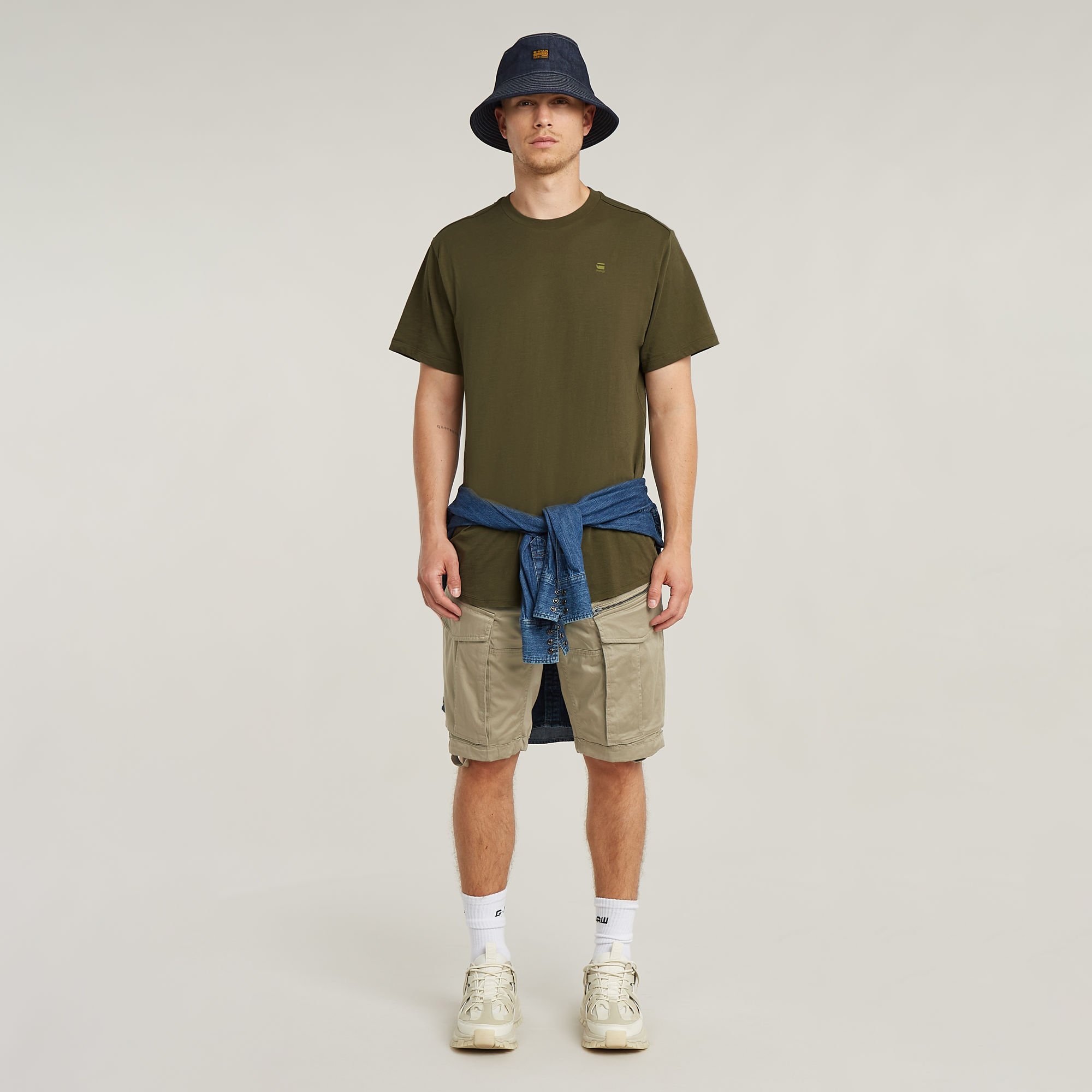 G-Star RAW Lash Back Graphic T-Shirt Groen Heren