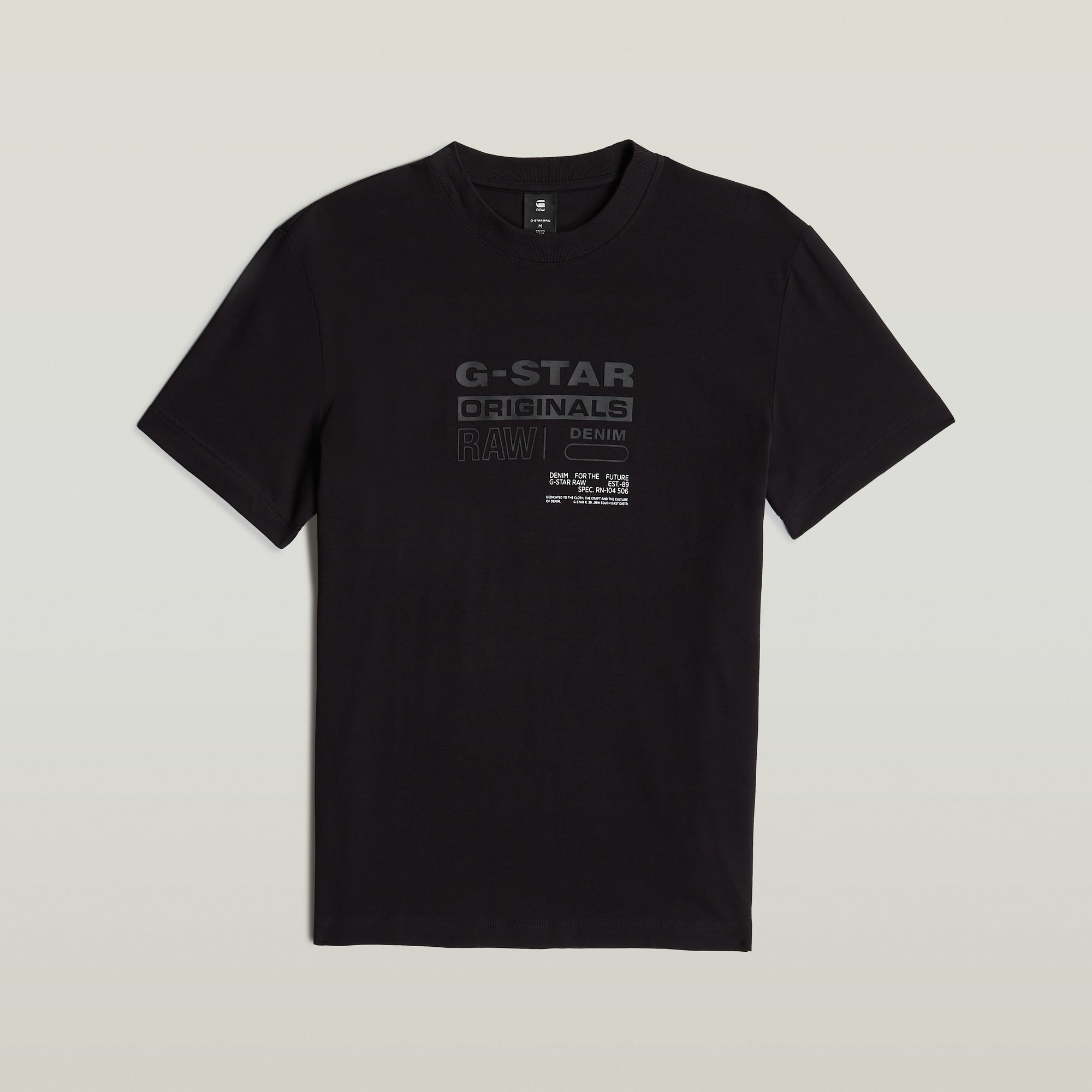 G-Star RAW Originals T-Shirt Zwart Heren
