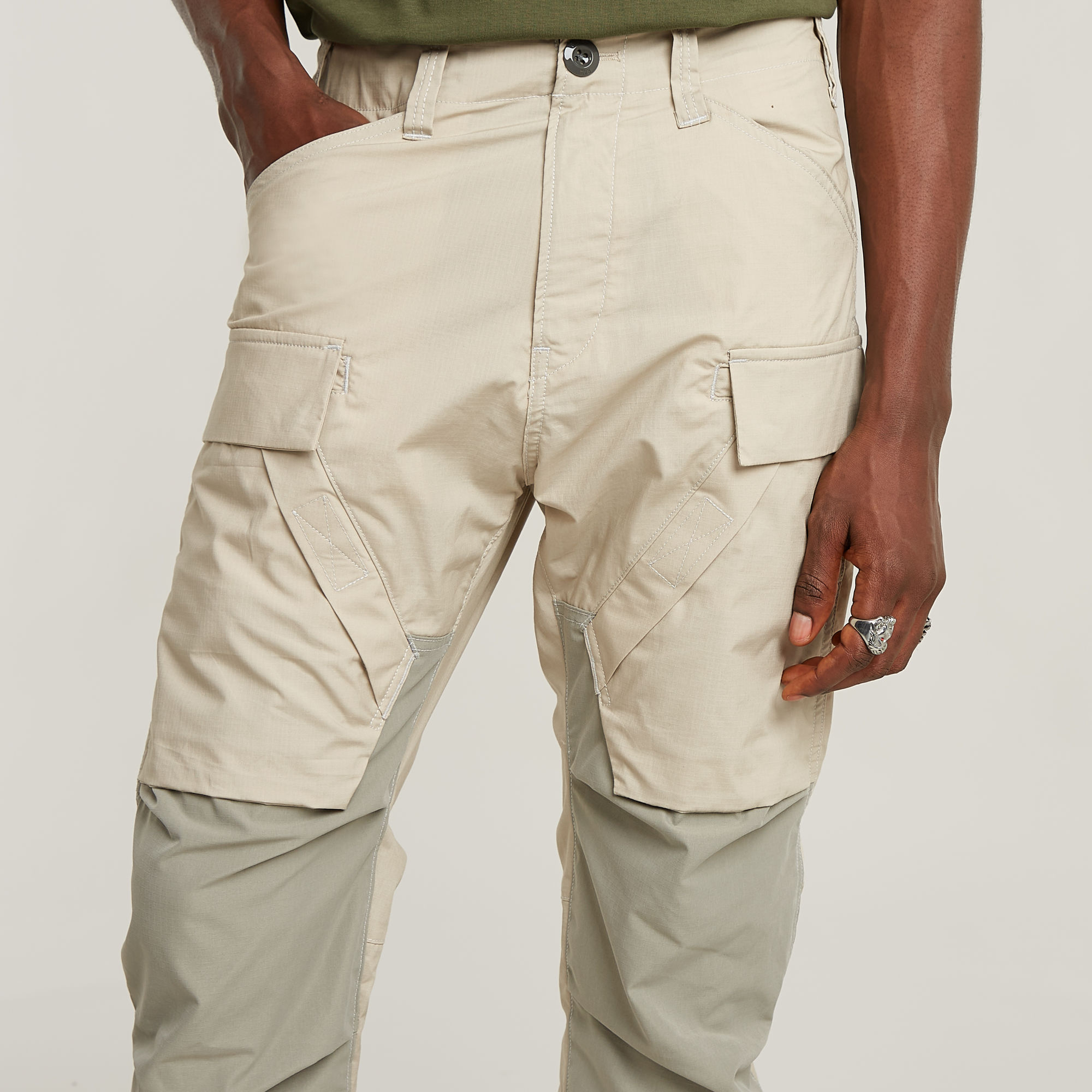 G-Star RAW 3D Regular Tapered 3.0 Cargobroek Beige Heren