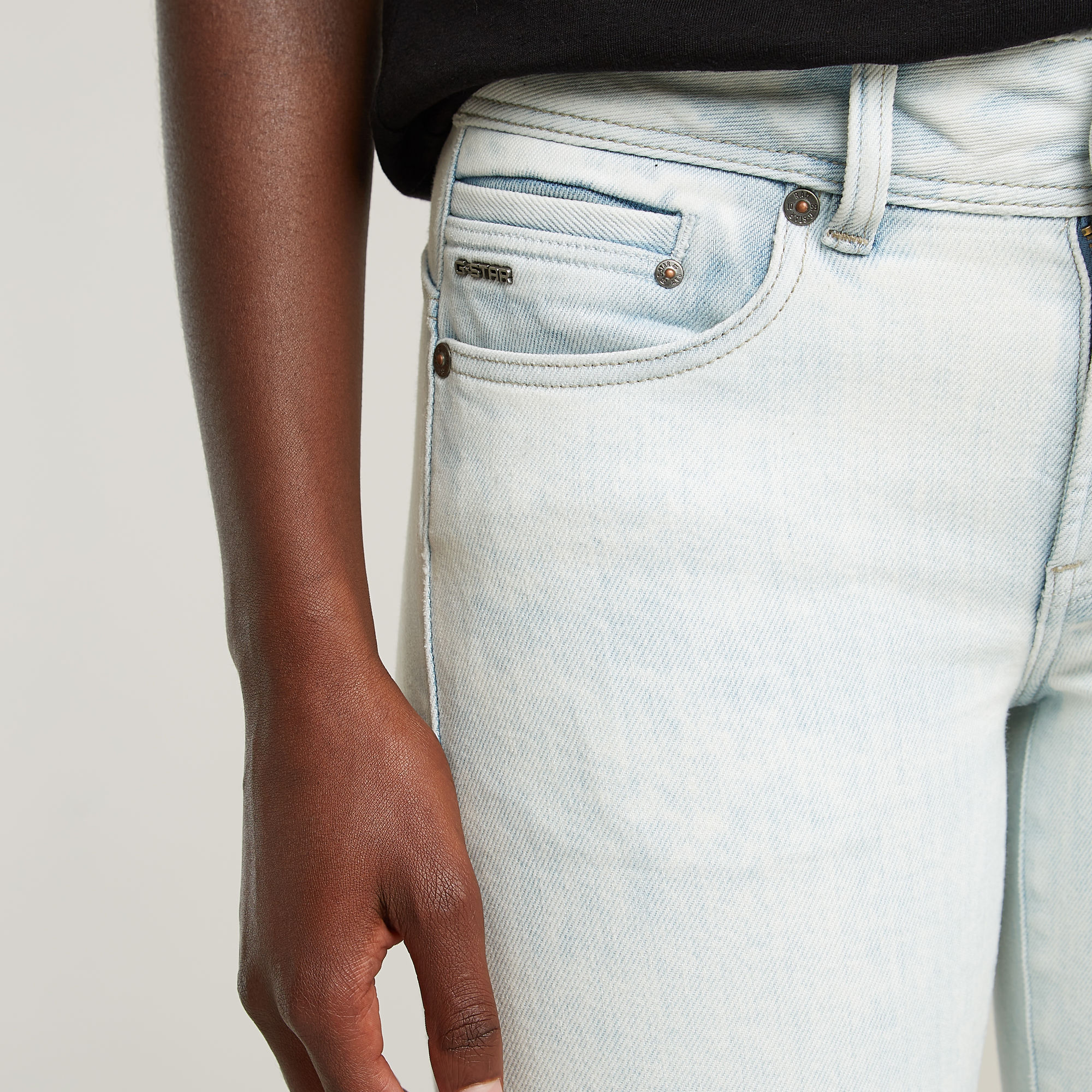 G-Star RAW Midge Slim Straight Jeans Lichtblauw Dames