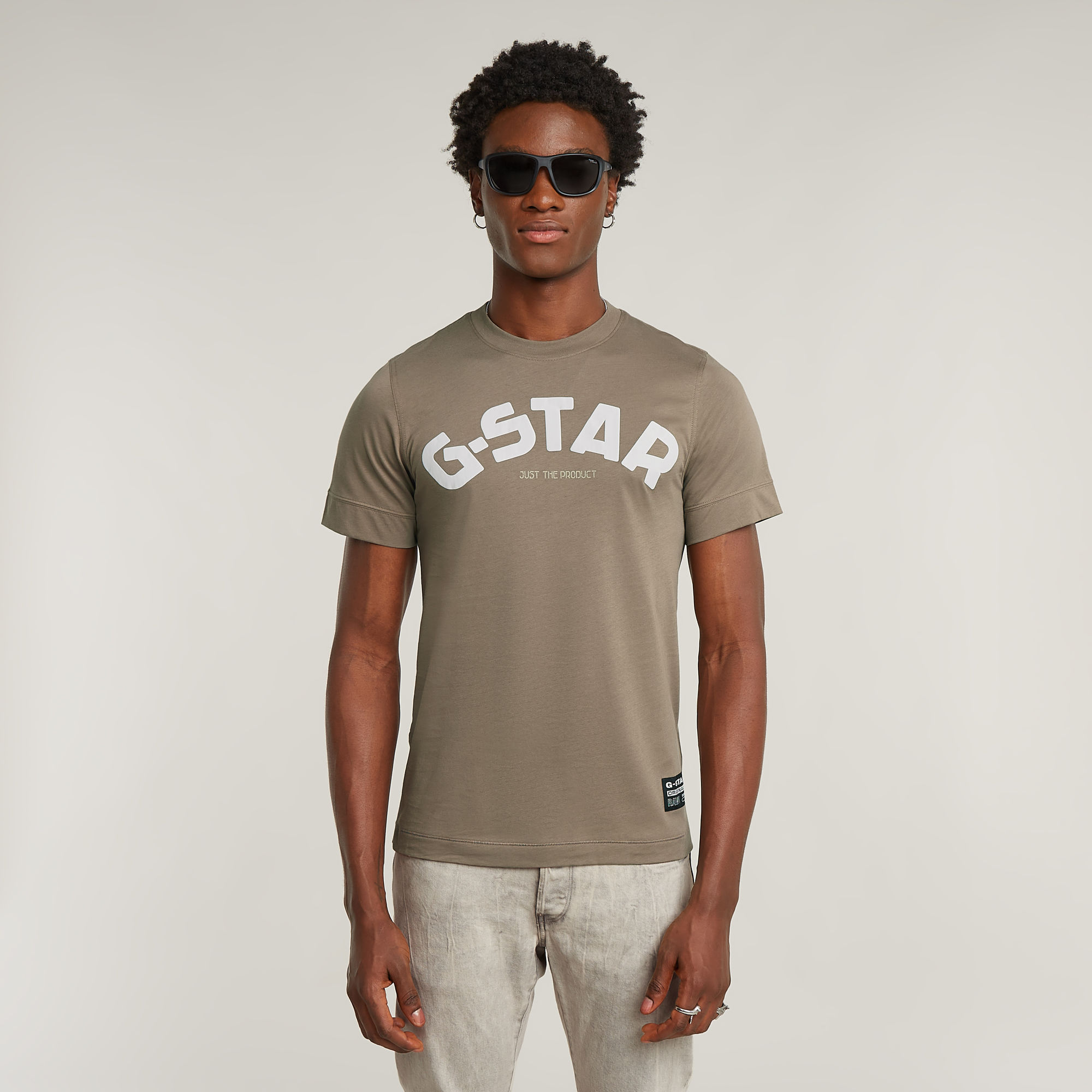 

Puff Logo Slim T-Shirt - Brown - Men