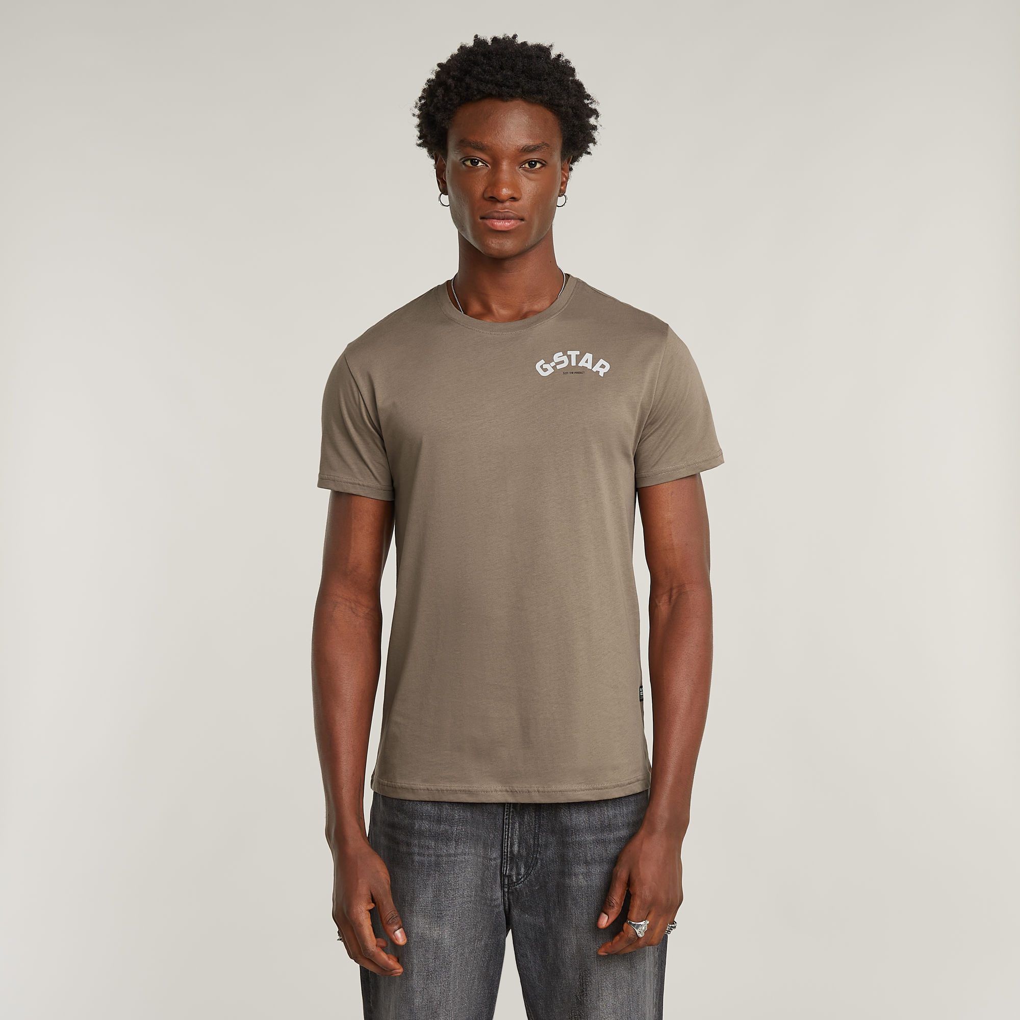 

Chest Graphic T-Shirt - Brown - Men