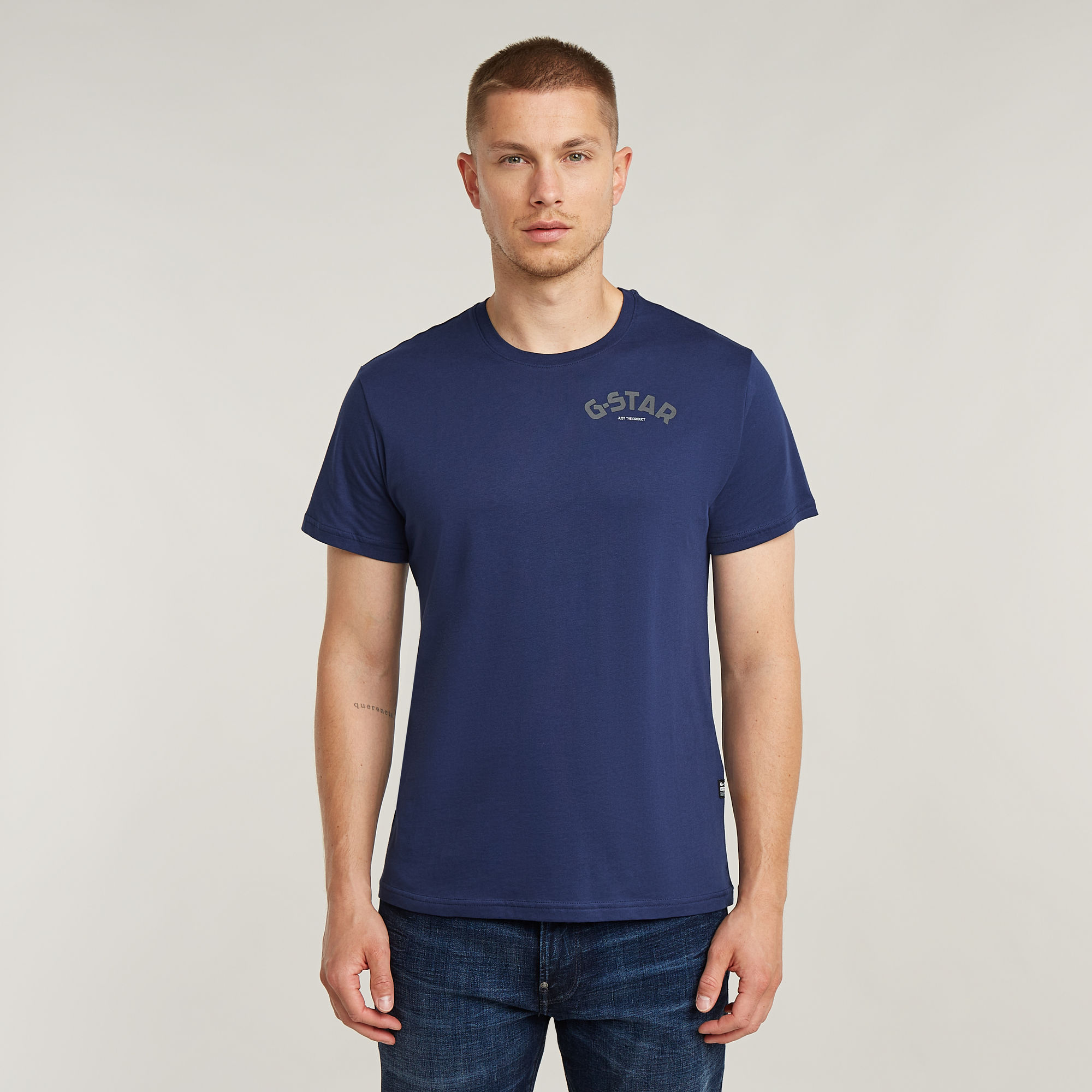 

Chest Graphic T-Shirt - Medium blue - Men