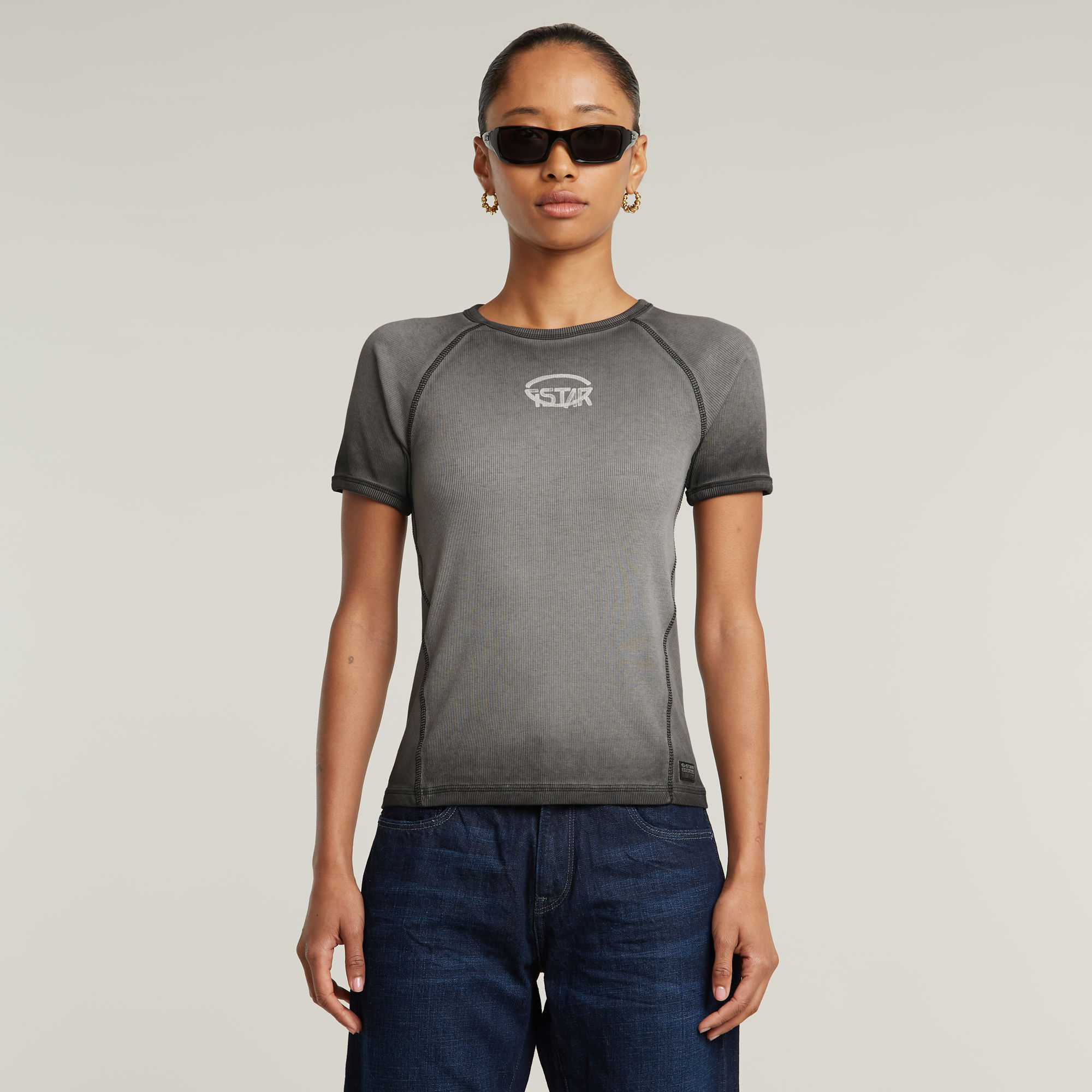 G-Star RAW Army Ringer Slim Top Zwart Dames