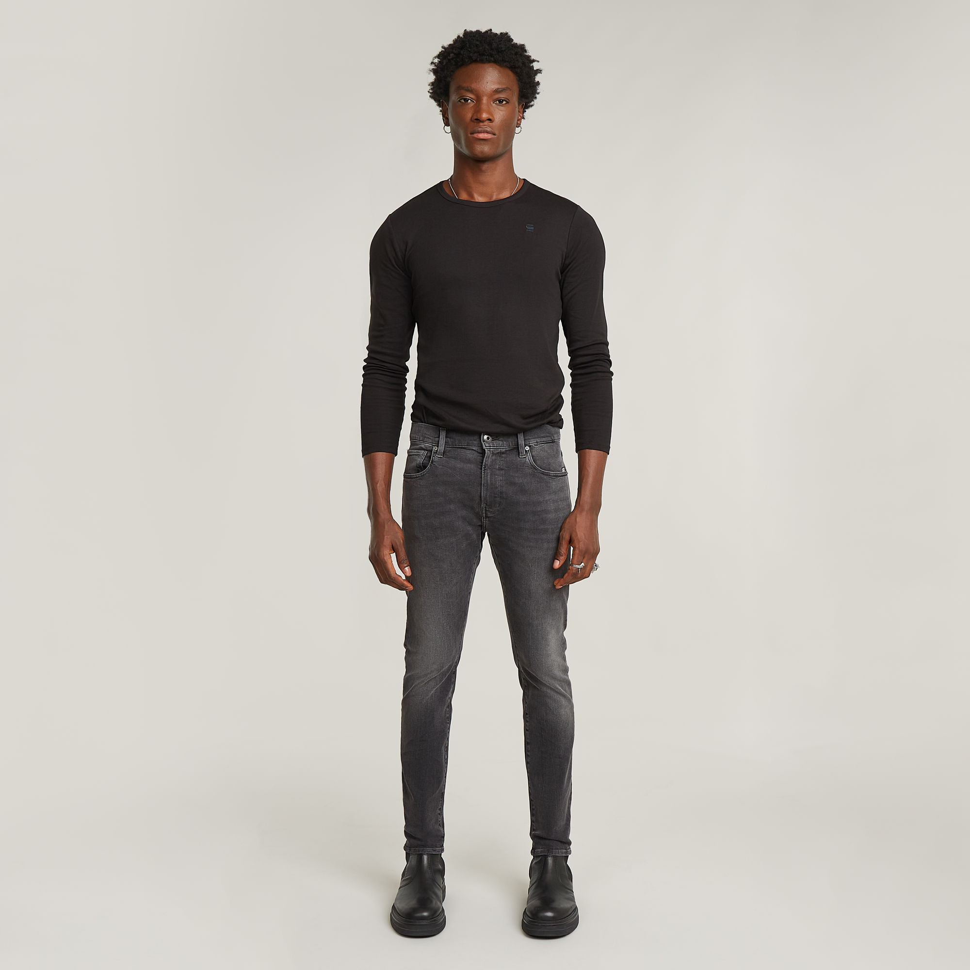 G-Star RAW Revend Skinny Jeans Zwart Heren