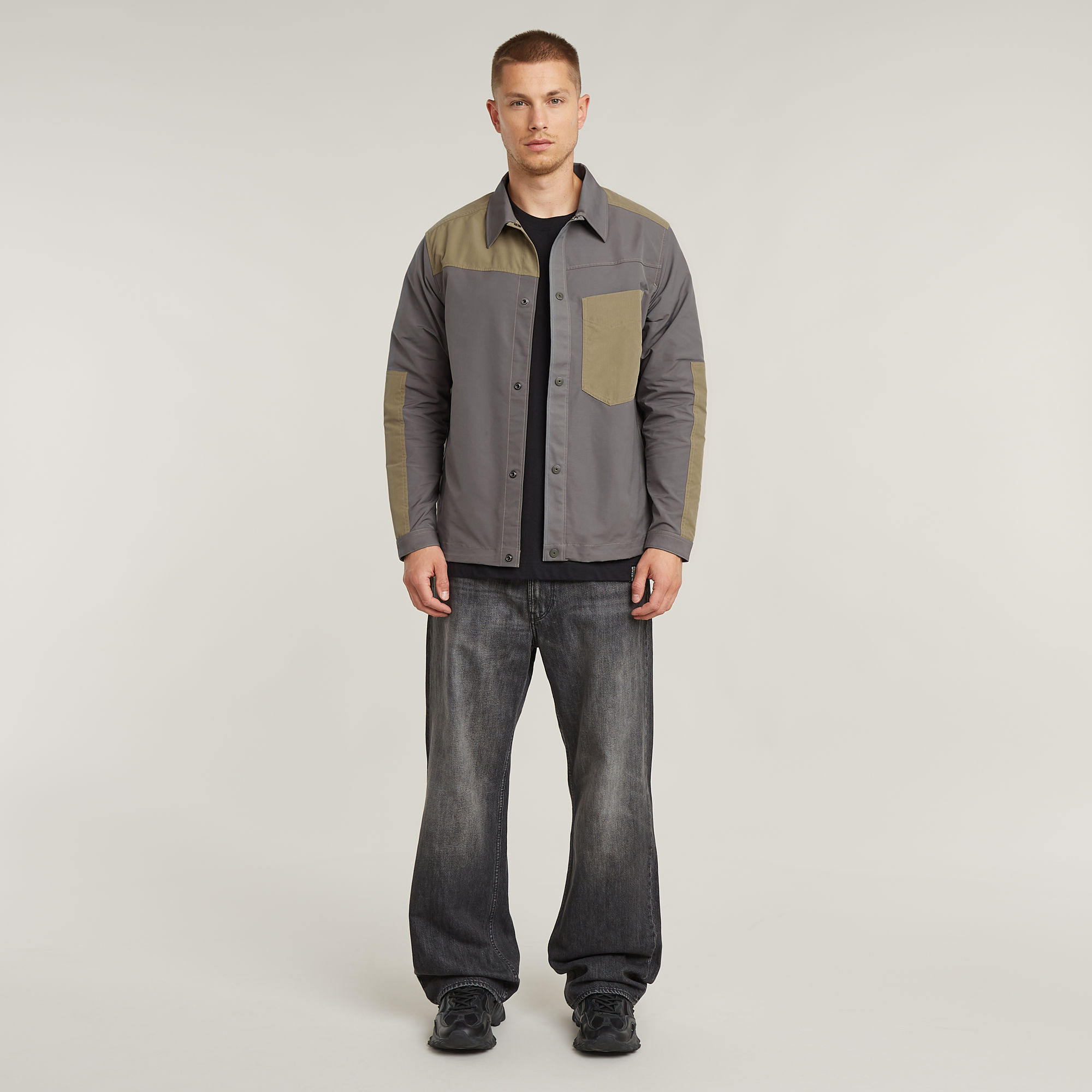 G-Star RAW One Pocket Relaxed PM Shirt Grijs Heren