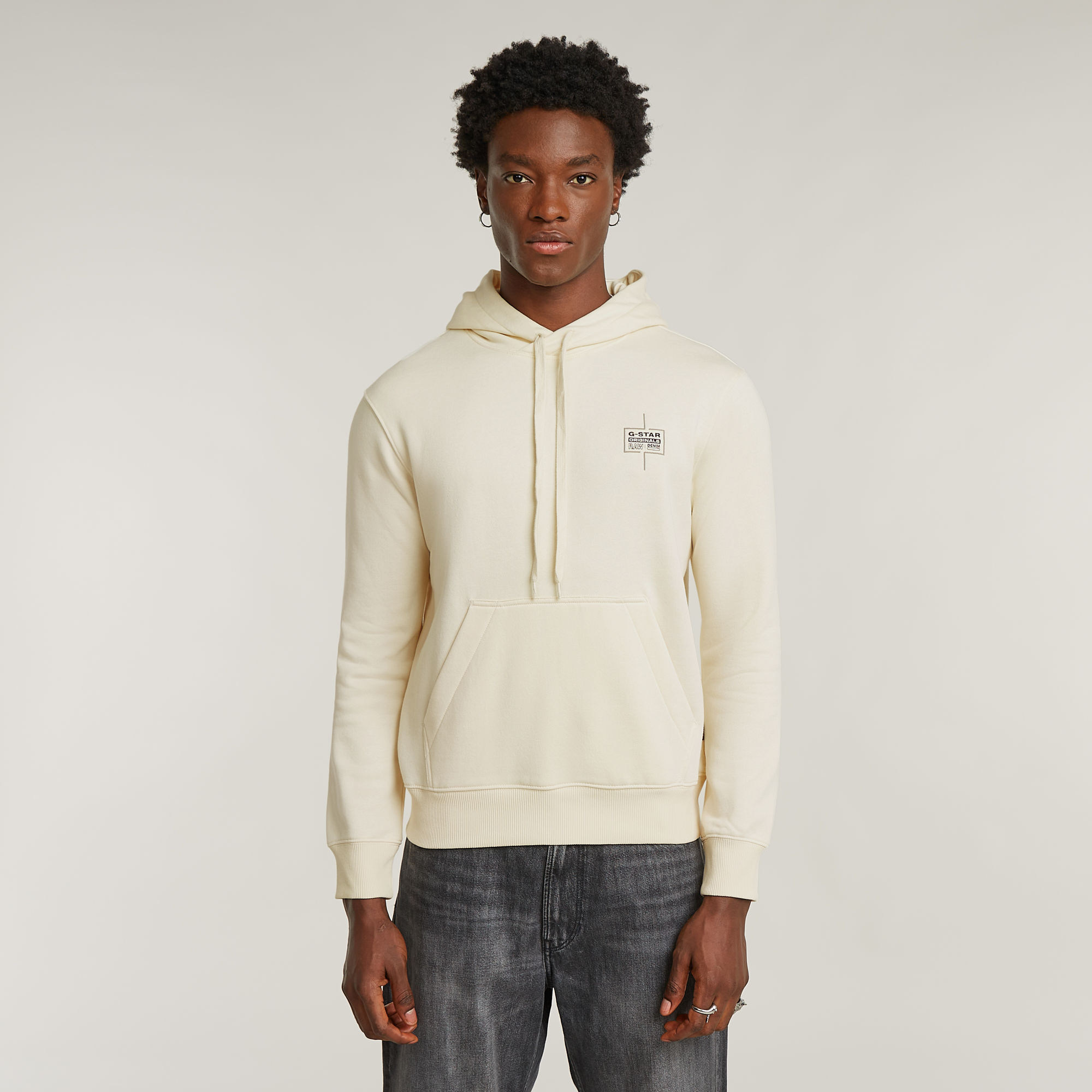 

Logo Hoodie - Beige - Men