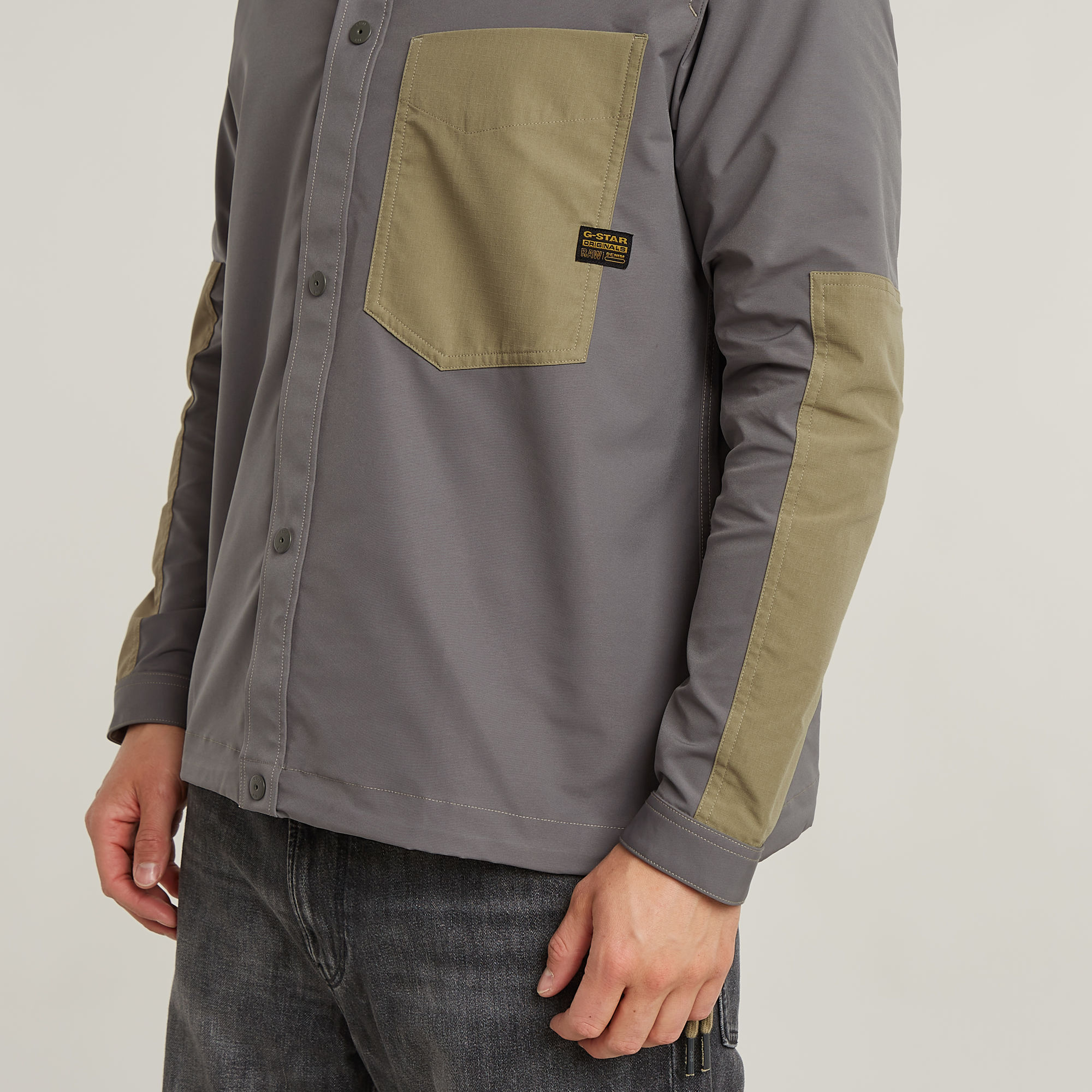 G-Star RAW One Pocket Relaxed PM Shirt Grijs Heren