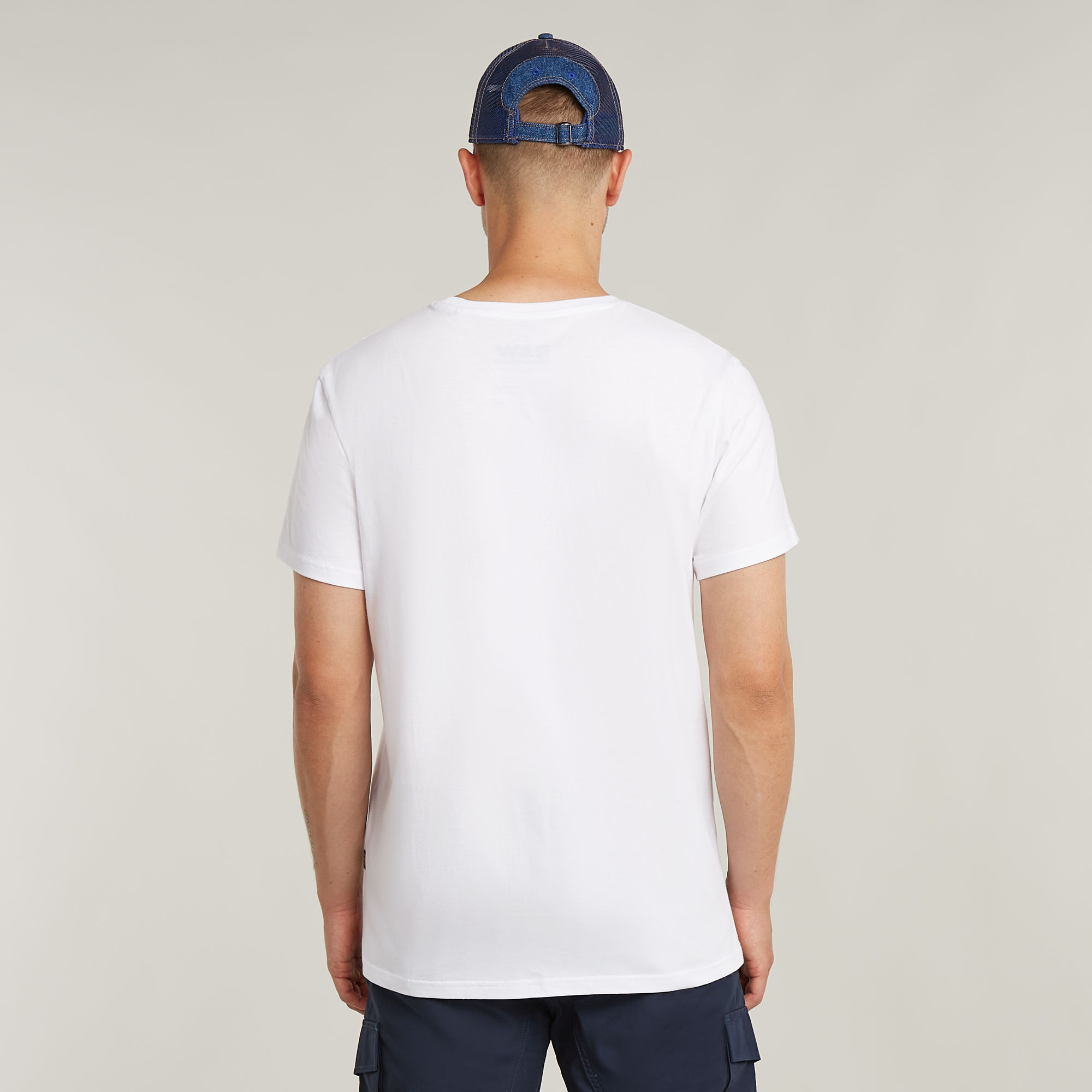 G-Star RAW Finger Print Burger T-Shirt Wit Heren
