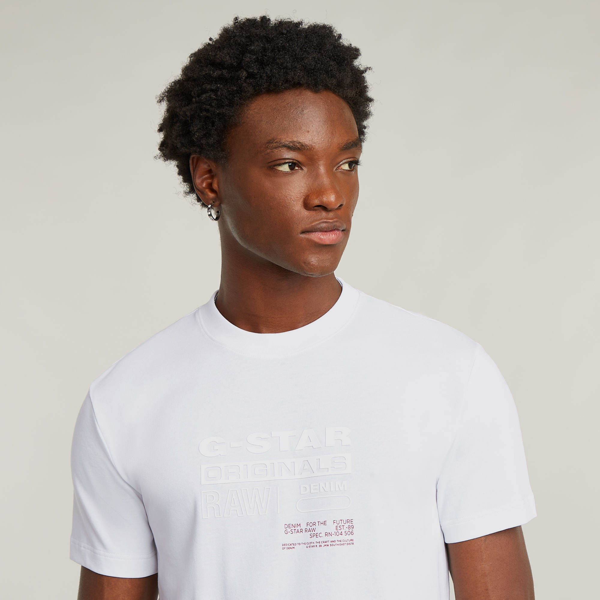 G-Star RAW Originals T-Shirt Wit Heren